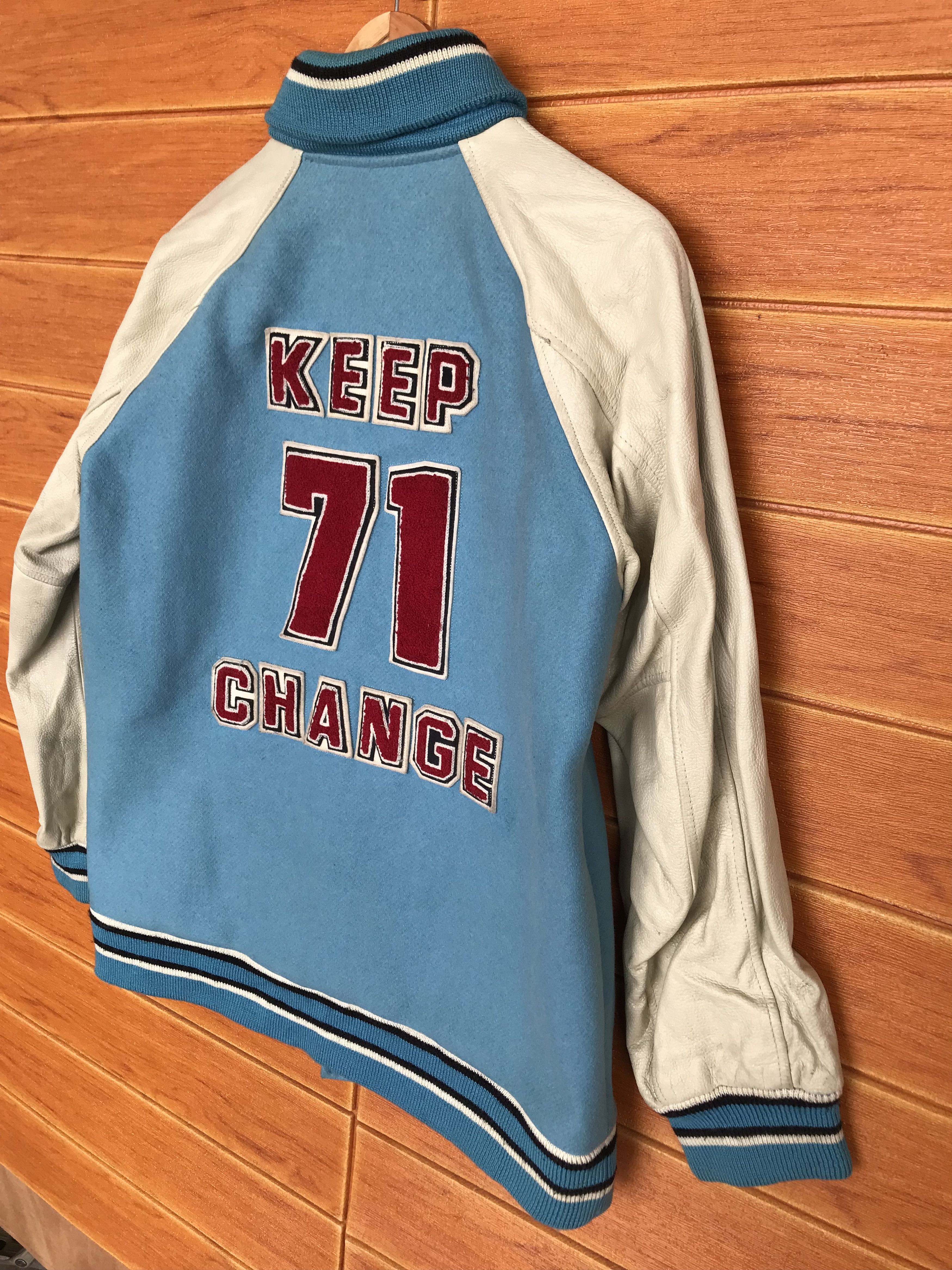 Japanese Brand Vintage Japanese Batsu Boys Keep 71 Change Varsity Jacket Size US M / EU 48-50 / 2 - 6 Thumbnail