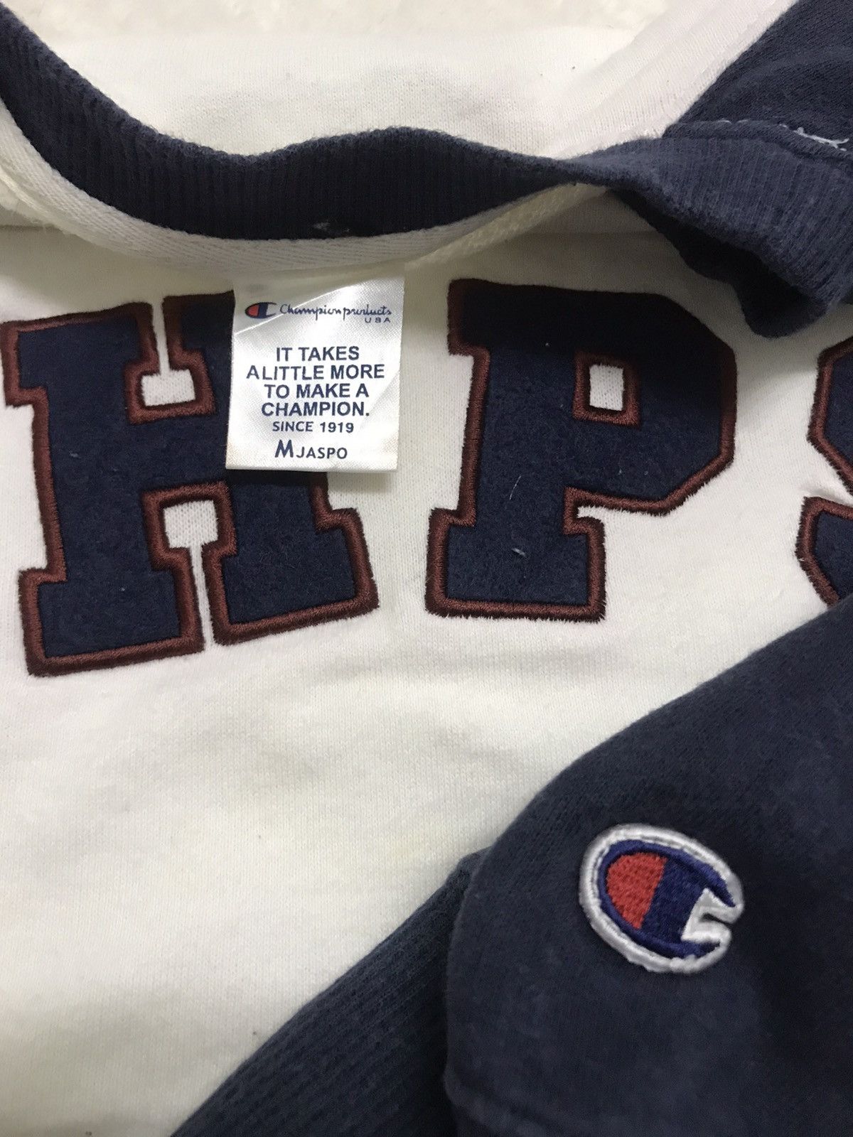 Champion × Vintage Vintage Champion Spell Out CHPS Multi Colour Rare Sweatshirt Size US M / EU 48-50 / 2 - 3 Thumbnail