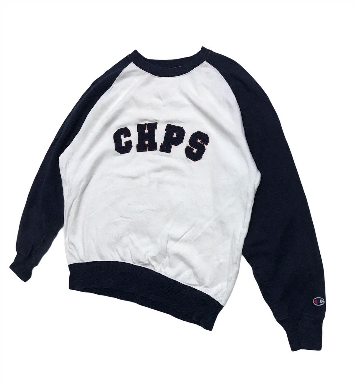 Champion × Vintage Vintage Champion Spell Out CHPS Multi Colour Rare Sweatshirt Size US M / EU 48-50 / 2 - 2 Thumbnail