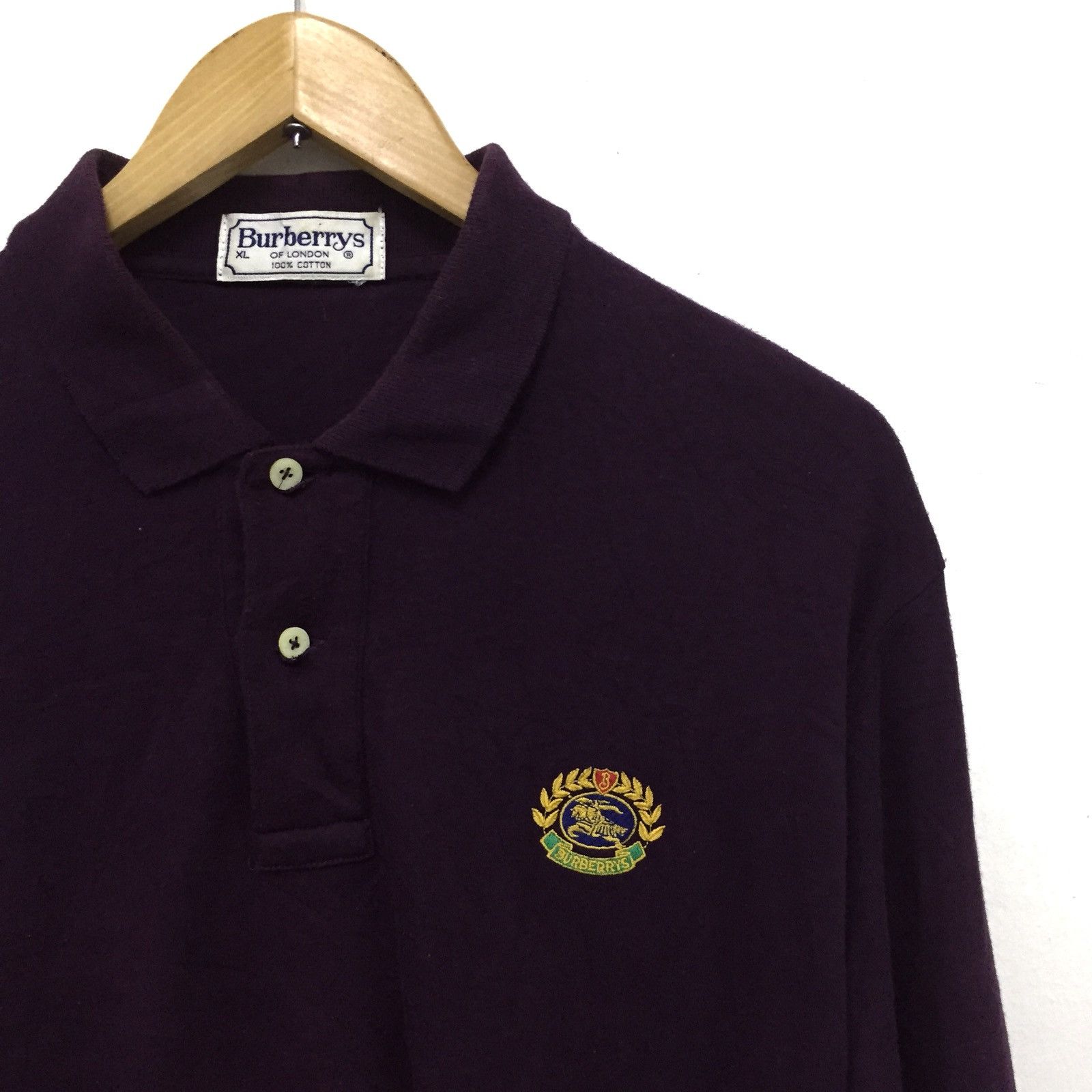 Burberry 🔥 Rare Burberry’s Long Sleeve Purple Colour Size US XL / EU 56 / 4 - 4 Thumbnail