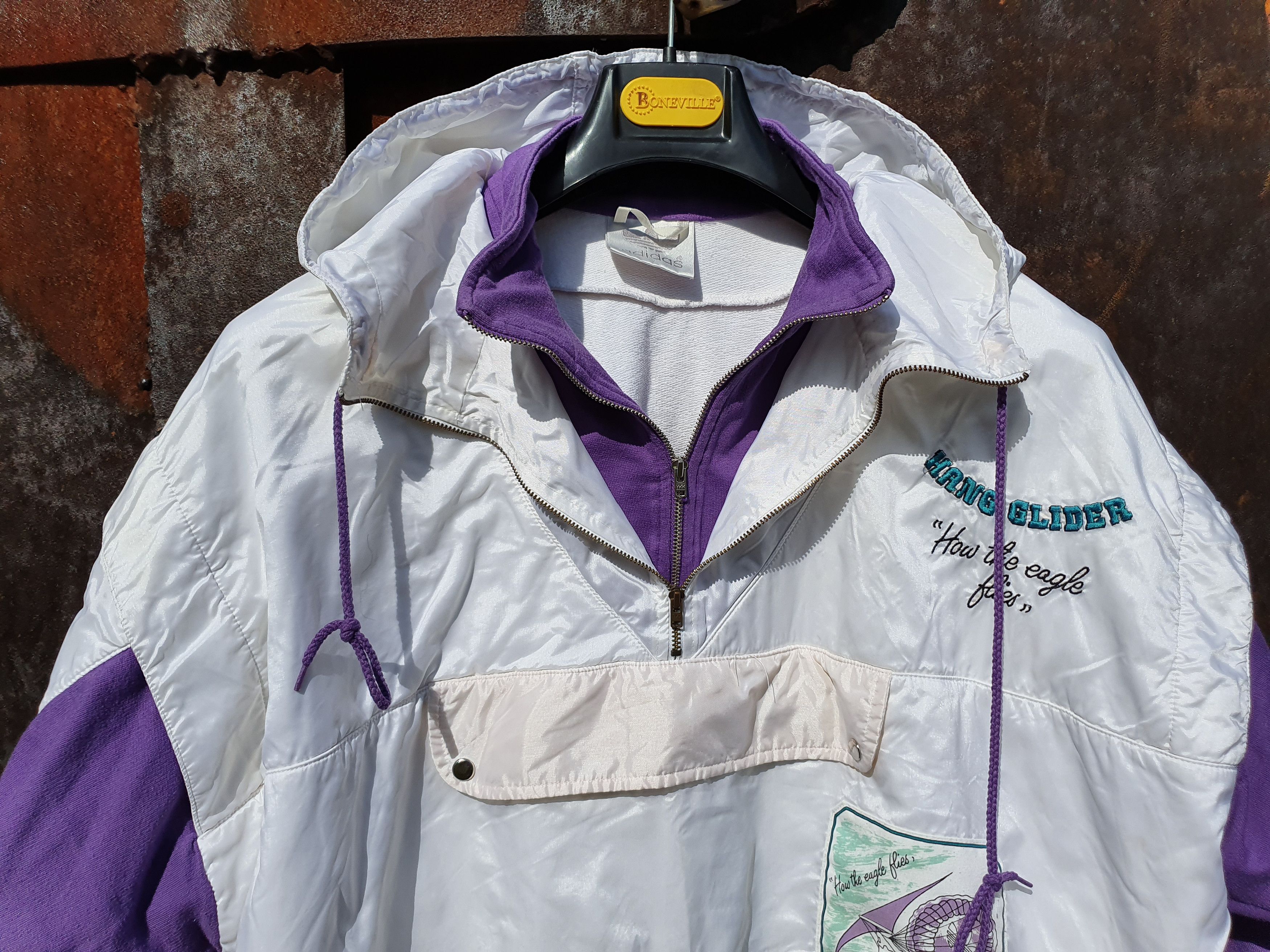 Adidas × Vintage Archive ADIDAS Hooded Jacket How the Eagle Flies Size US L / EU 52-54 / 3 - 8 Thumbnail