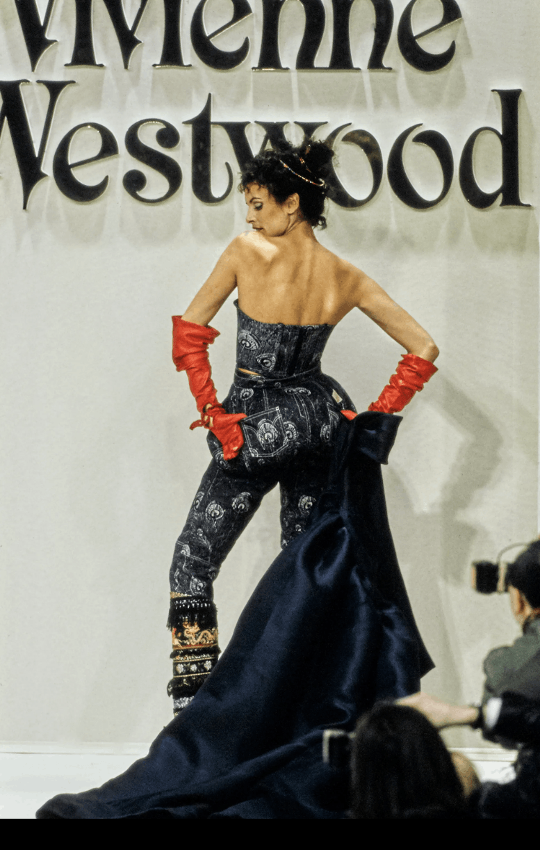 Vivienne Westwood AW 1994 "On Liberty" Gold Label Peacock Denim Western Shirt Size US M / EU 48-50 / 2 - 1 Thumbnail