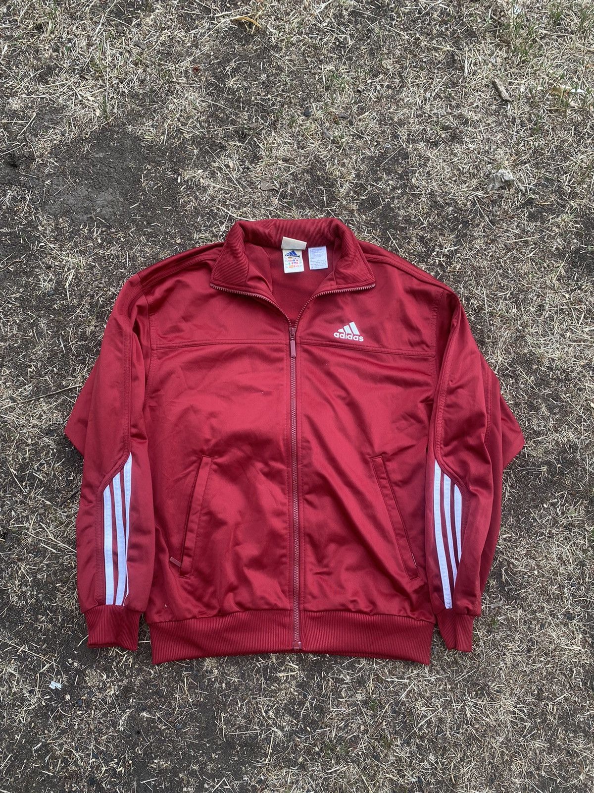 Adidas Vintage 90s Adidas track top zip hoodie streetwear size XL Size US XL / EU 56 / 4 - 1 Thumbnail