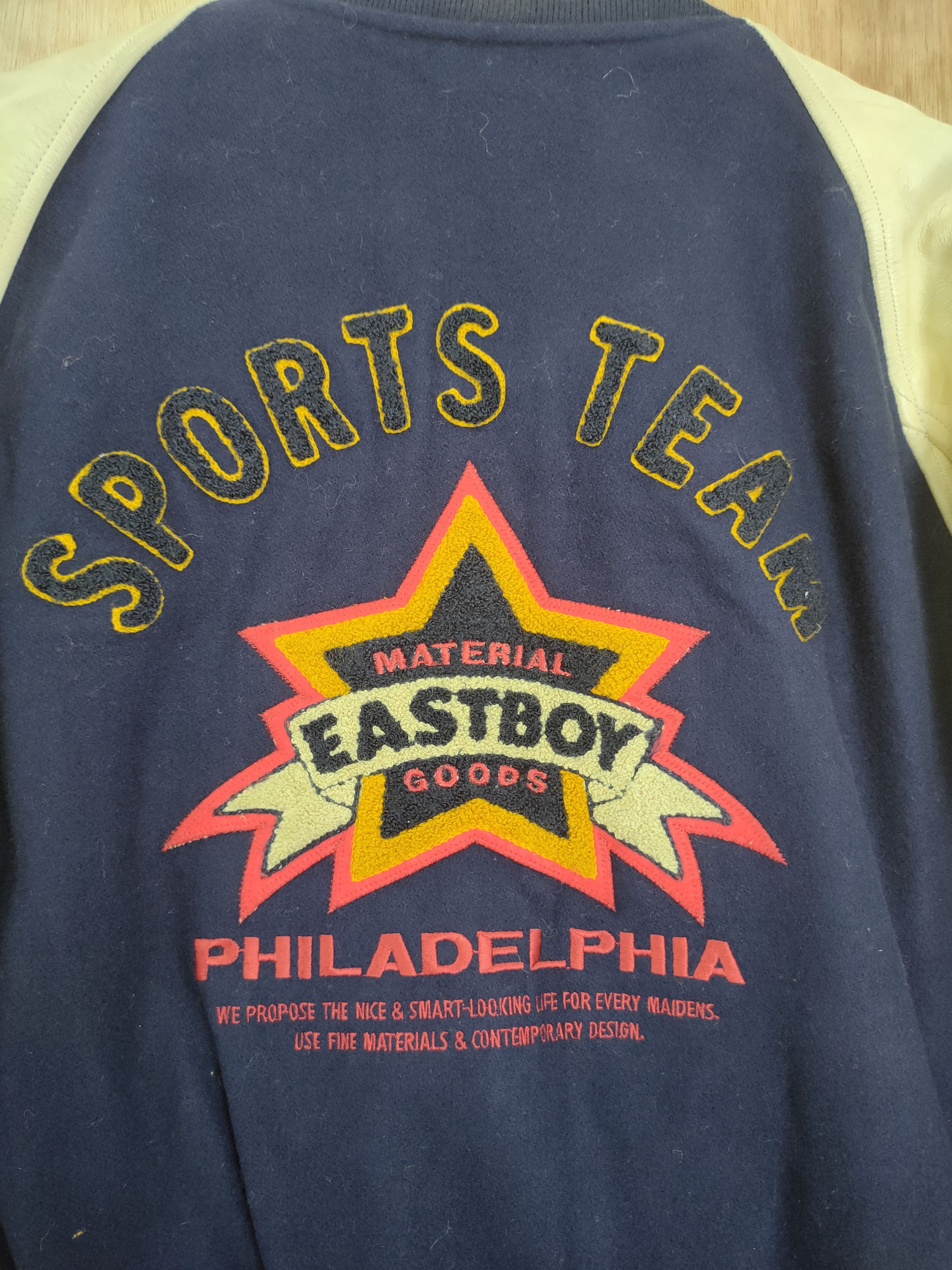 Vintage Eastboy japan varsity jacket wool leather vintage #4205 DLAL Size US M / EU 48-50 / 2 - 4 Thumbnail