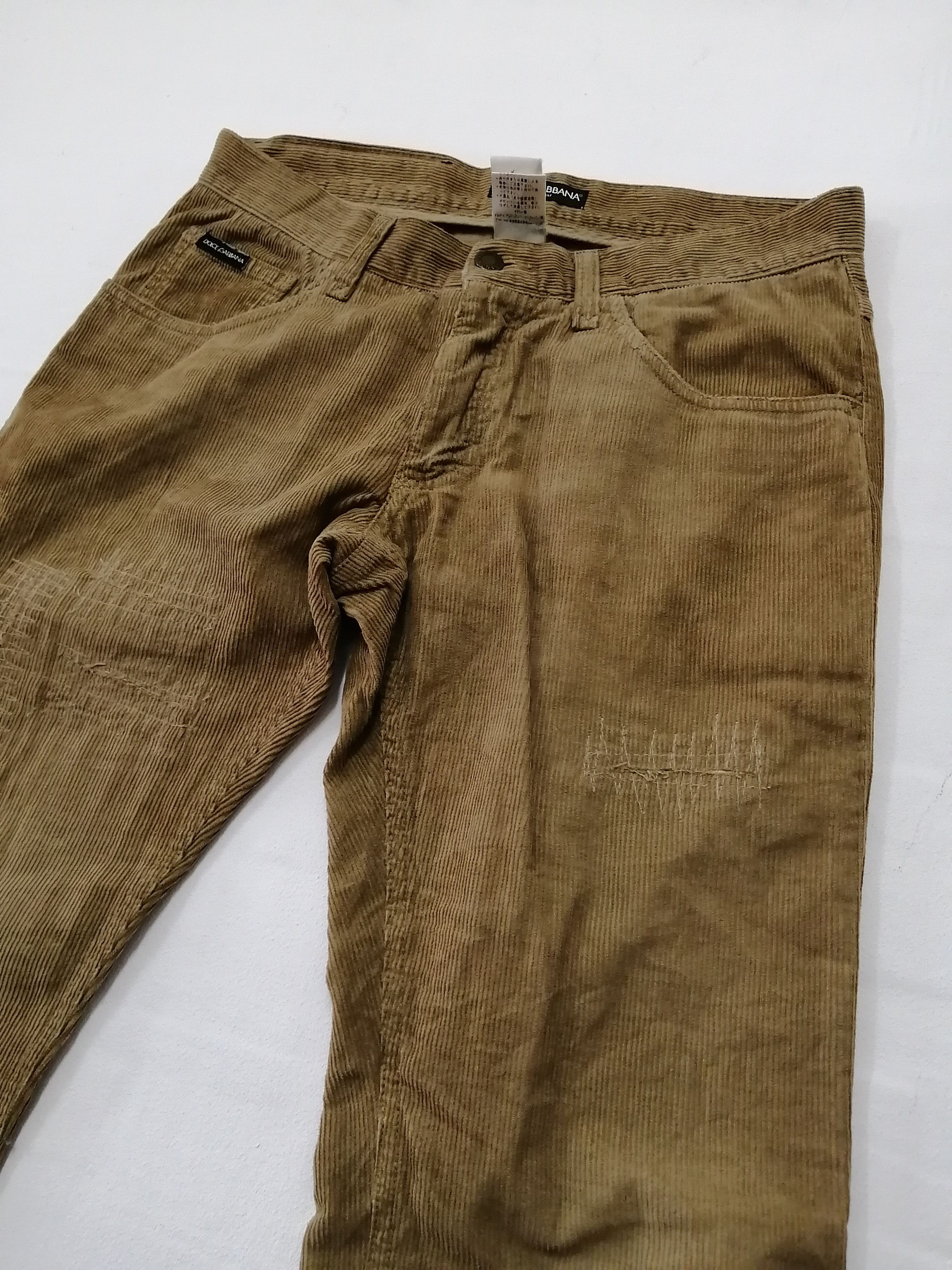 Dolce & Gabbana Vintage DOLCE & GABBANA Nice Design Corduroy Pant Size US 33 - 13 Thumbnail
