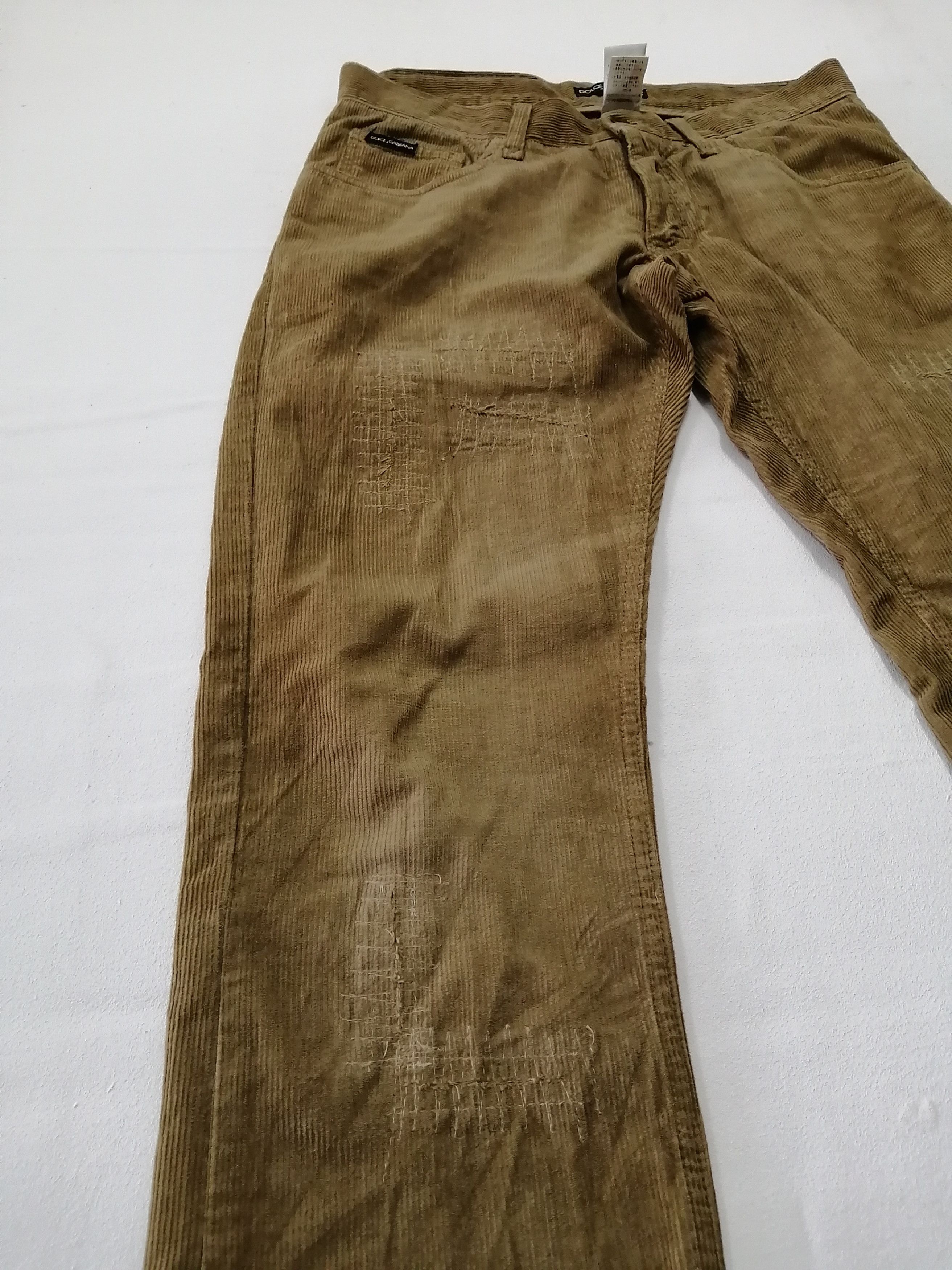 Dolce & Gabbana Vintage DOLCE & GABBANA Nice Design Corduroy Pant Size US 33 - 11 Thumbnail