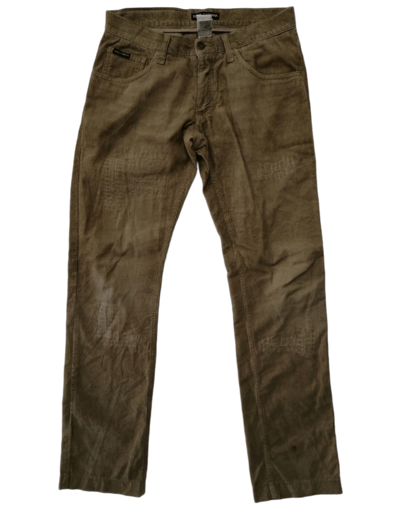Pre-owned Archival Clothing X Dolce Gabbana Vintage Dolce & Gabbana Nice Design Corduroy Pant In Brown