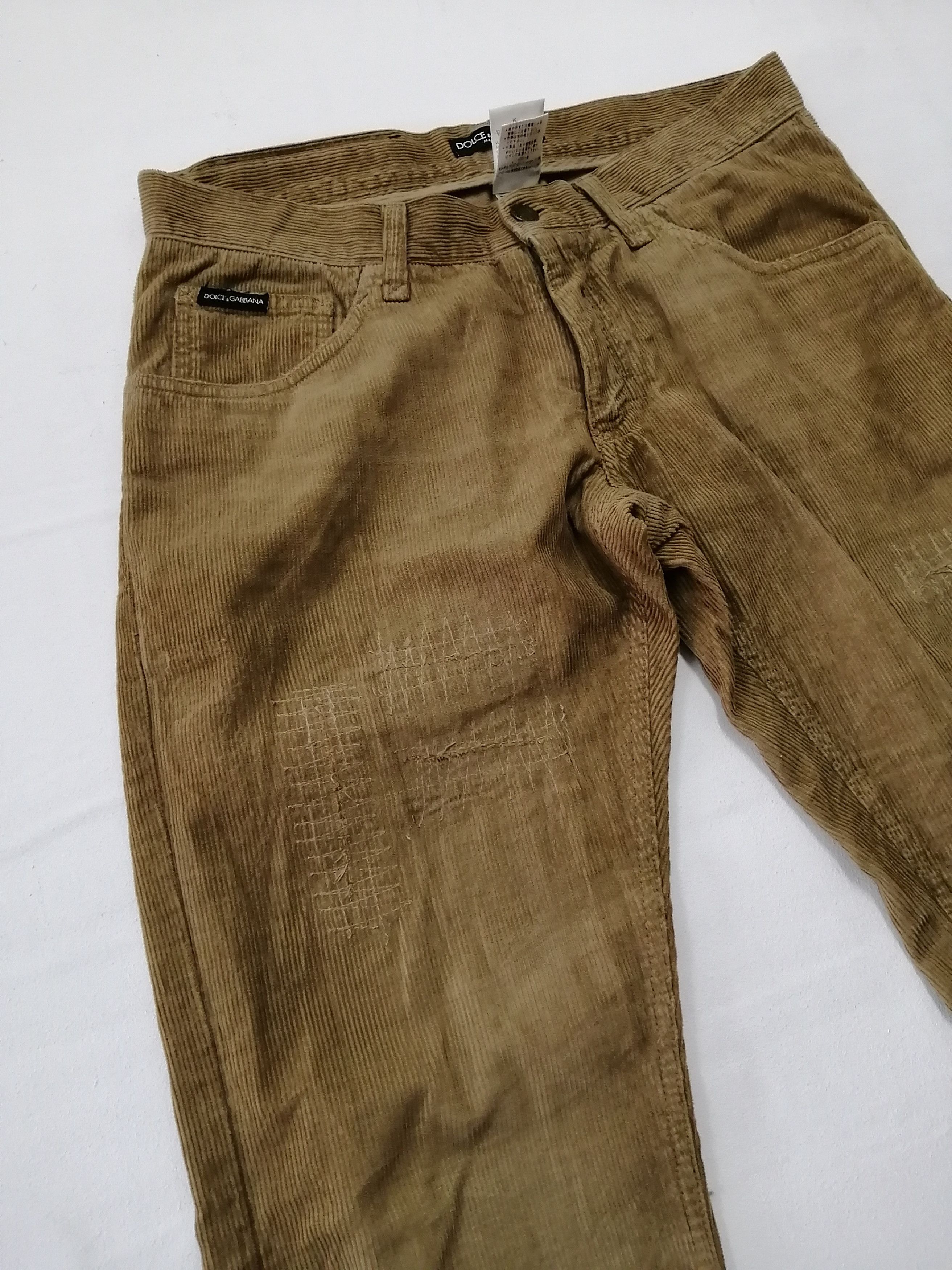 Dolce & Gabbana Vintage DOLCE & GABBANA Nice Design Corduroy Pant Size US 33 - 12 Thumbnail