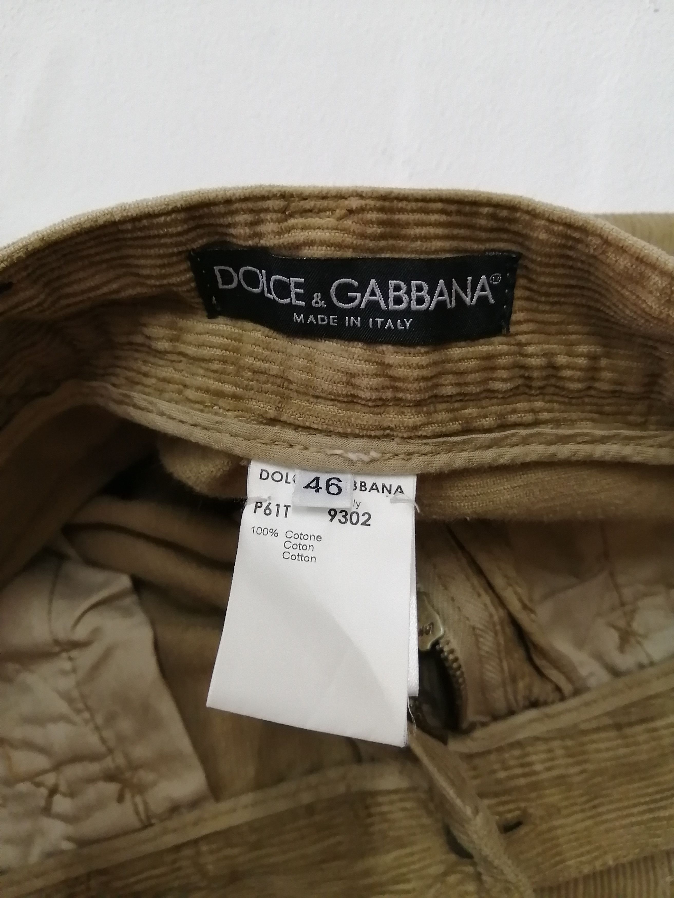 Dolce & Gabbana Vintage DOLCE & GABBANA Nice Design Corduroy Pant Size US 33 - 4 Thumbnail