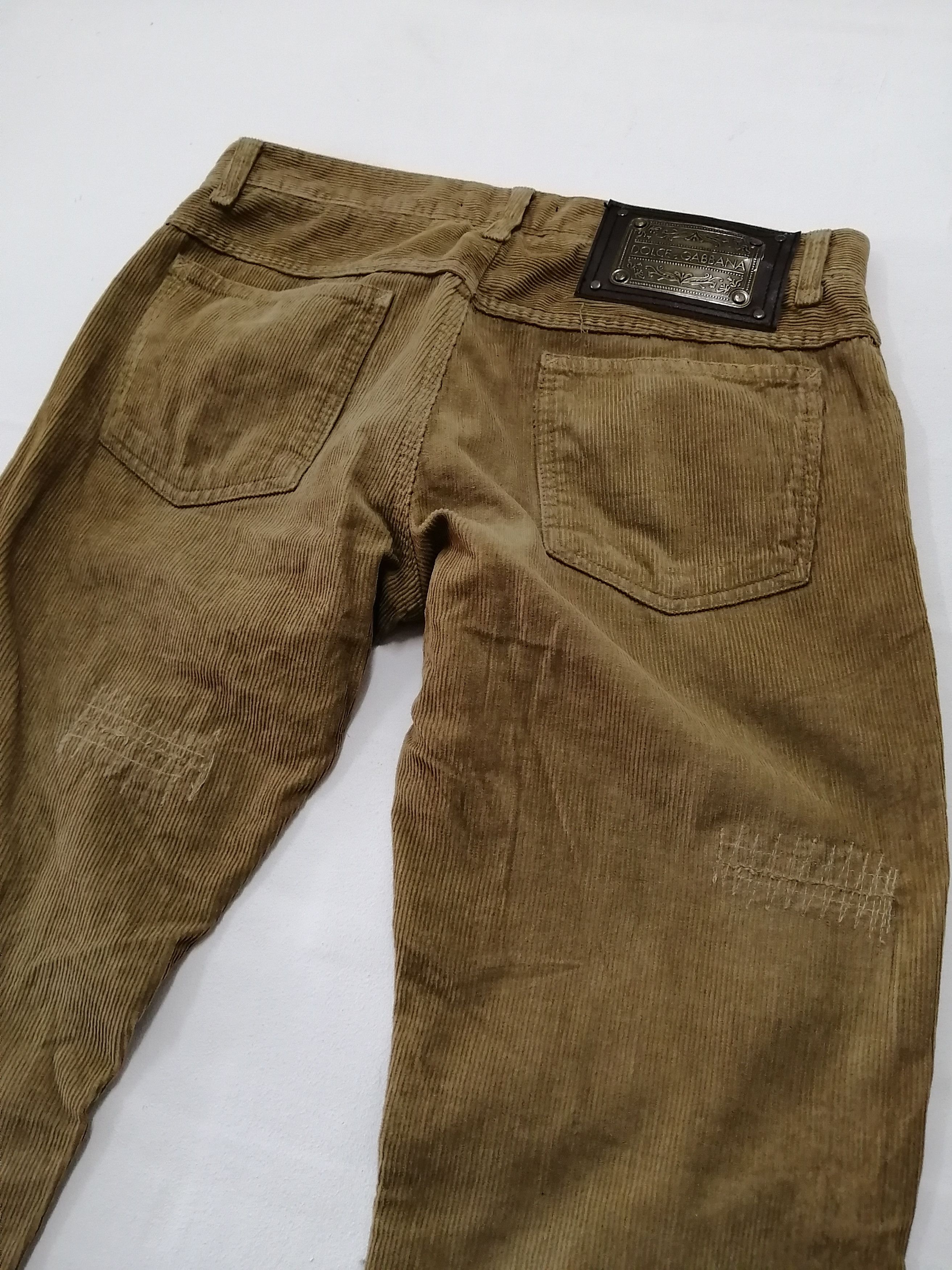 Dolce & Gabbana Vintage DOLCE & GABBANA Nice Design Corduroy Pant Size US 33 - 3 Thumbnail