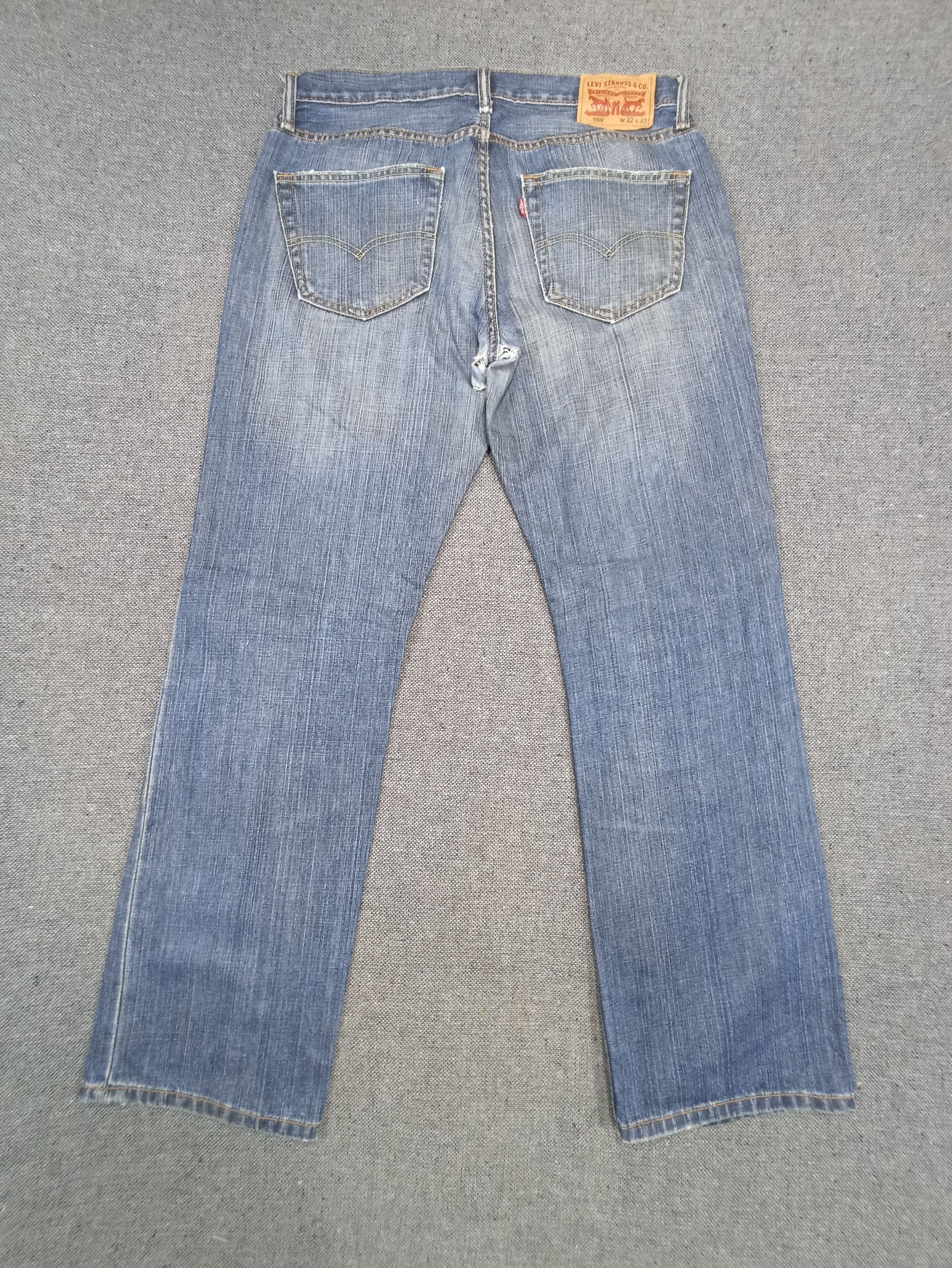 Jean × Levi's × Vintage Vintage Levis 559 Rusty blue Wash Jeans - J157 Size US 34 / EU 50 - 2 Thumbnail