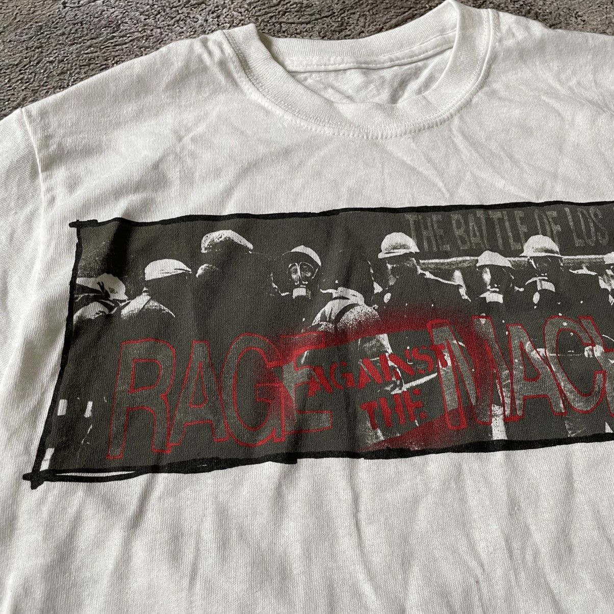 Vintage Vintage Y2K Rage Against The Machine Band Tee Grunge Baggy S Size US S / EU 44-46 / 1 - 6 Thumbnail