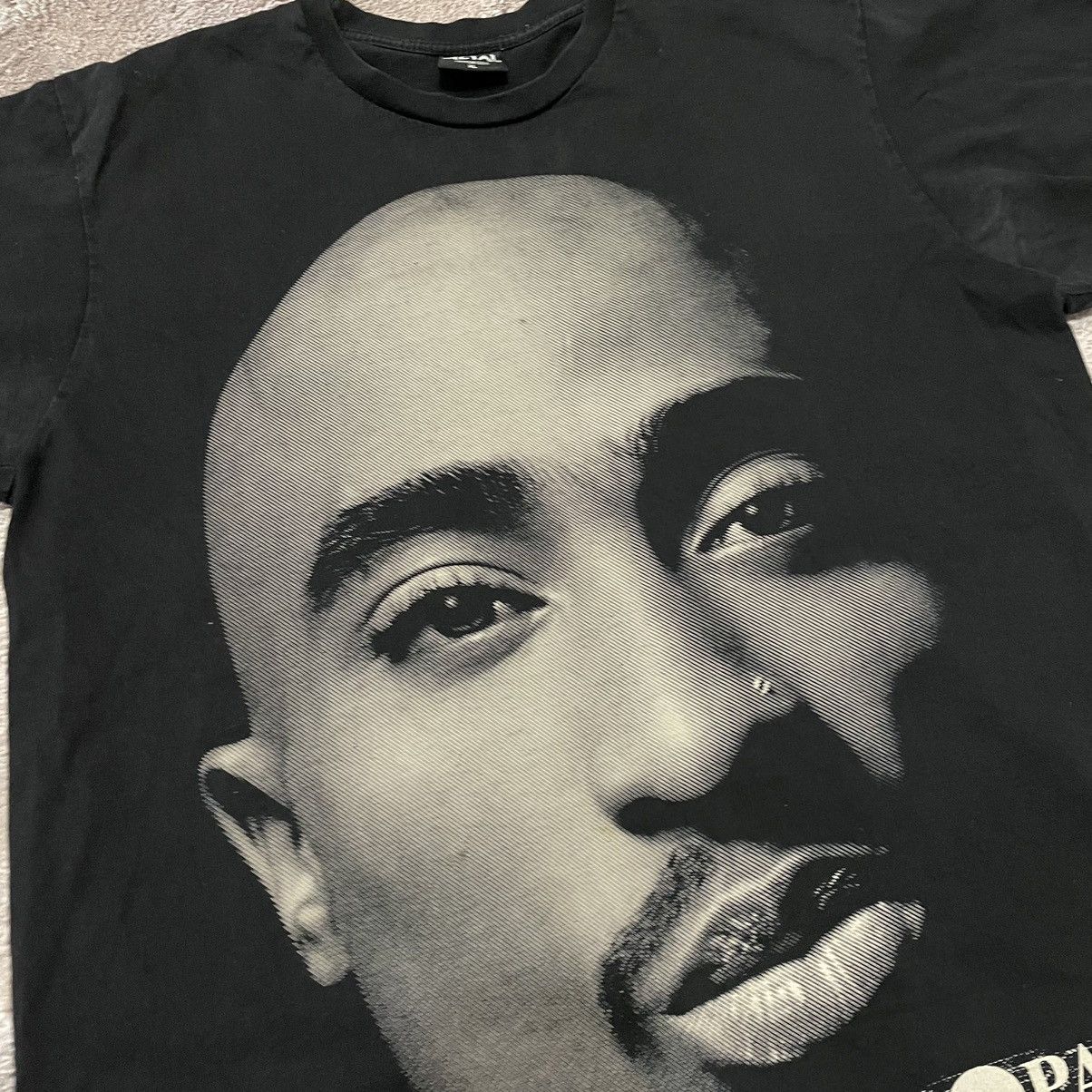 Vintage Vintage 90s 2Pac Graphic Tee Black Faded Rap Tee Indie XL Size US XL / EU 56 / 4 - 7 Thumbnail