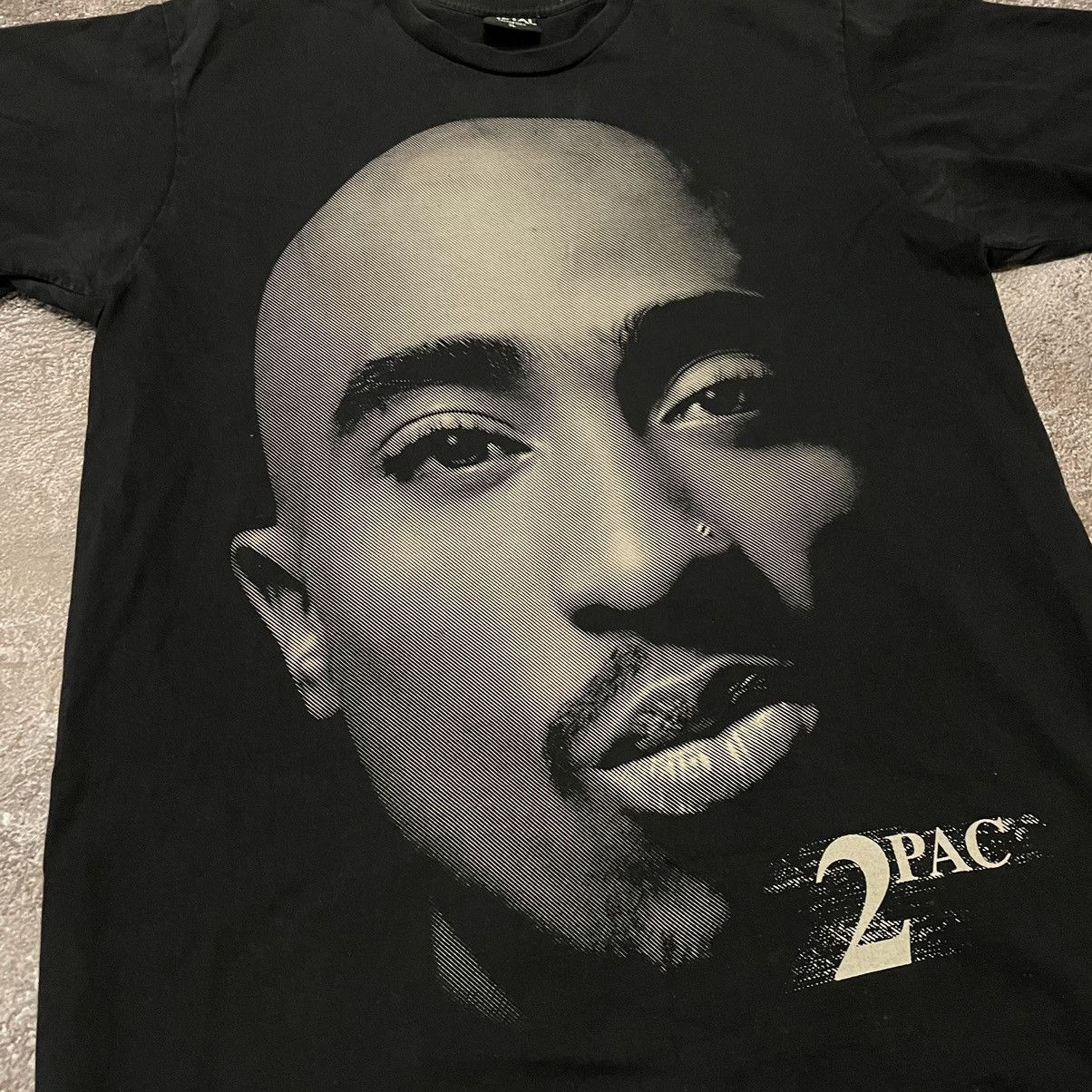Vintage Vintage 90s 2Pac Graphic Tee Black Faded Rap Tee Indie XL Size US XL / EU 56 / 4 - 5 Thumbnail