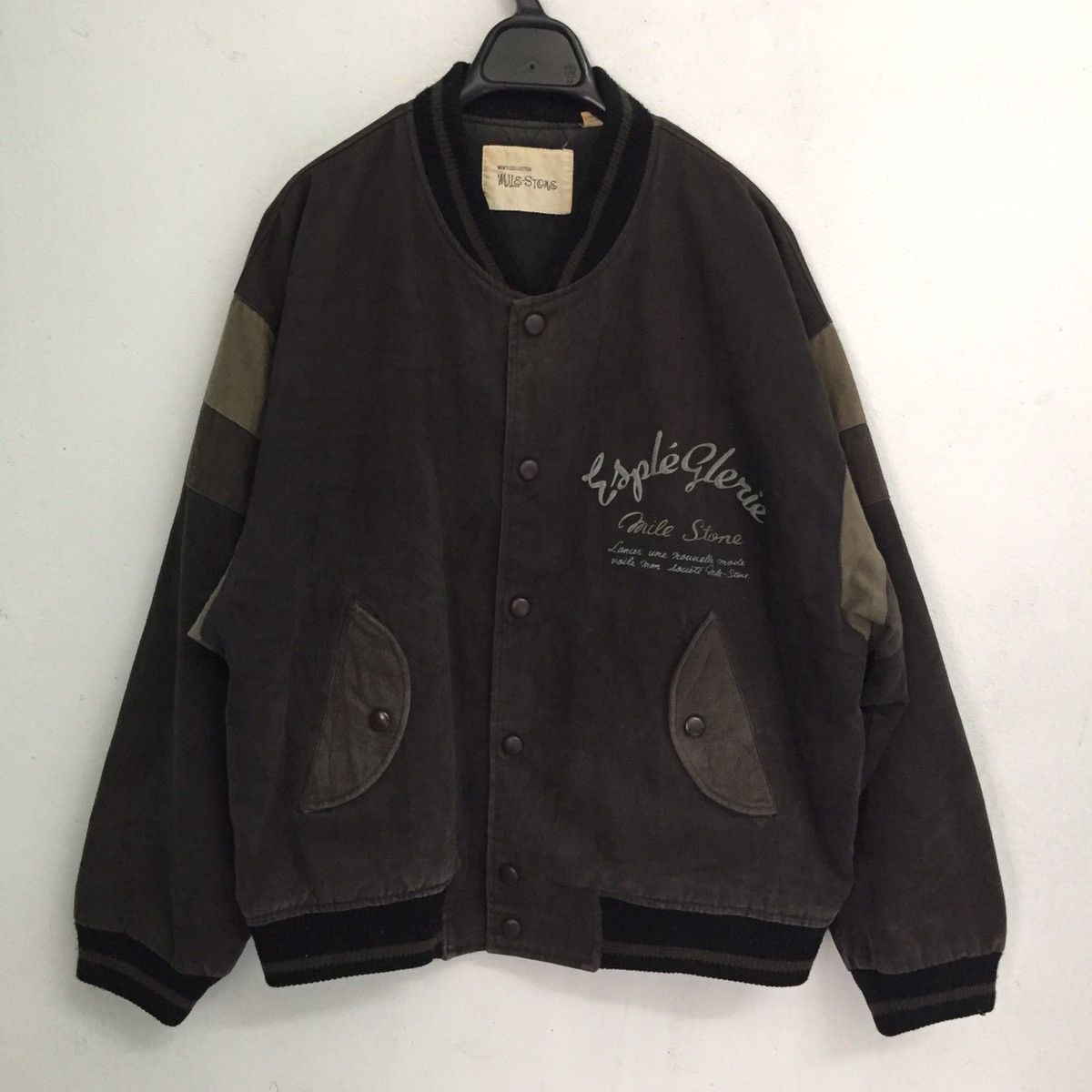 Japanese Brand Men’s Collection MILE STONE Jacket Big Logo MADE IN JAPAN Size US L / EU 52-54 / 3 - 5 Thumbnail