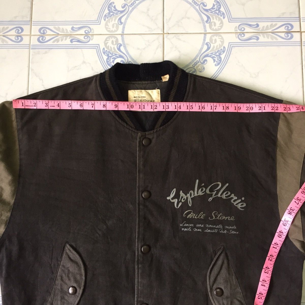 Japanese Brand Men’s Collection MILE STONE Jacket Big Logo MADE IN JAPAN Size US L / EU 52-54 / 3 - 23 Thumbnail