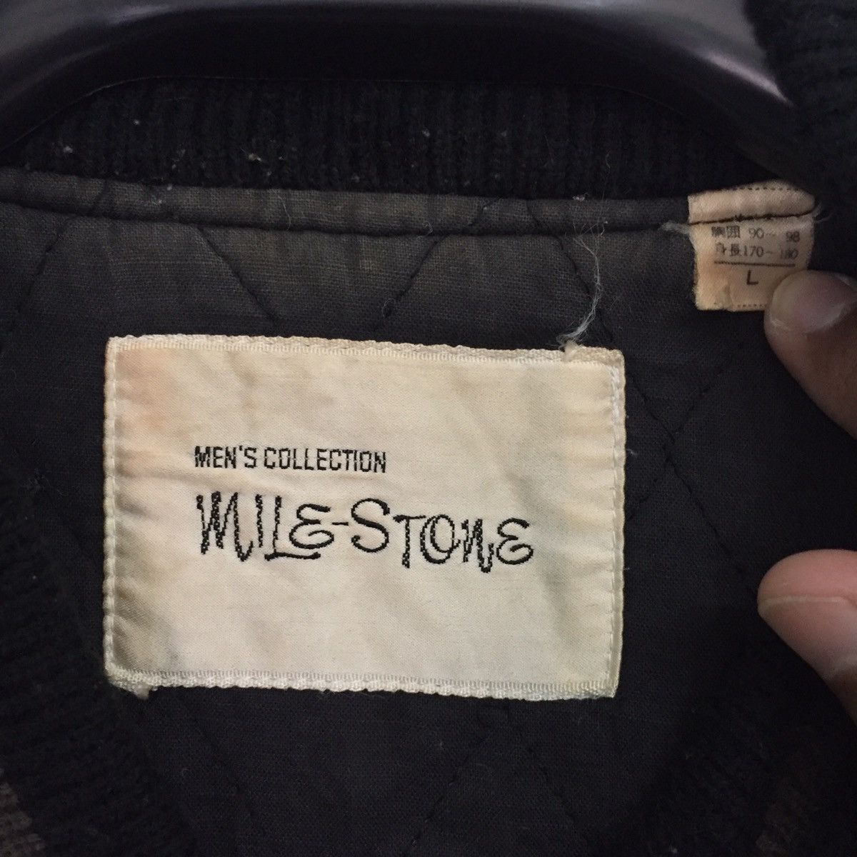 Japanese Brand Men’s Collection MILE STONE Jacket Big Logo MADE IN JAPAN Size US L / EU 52-54 / 3 - 18 Thumbnail