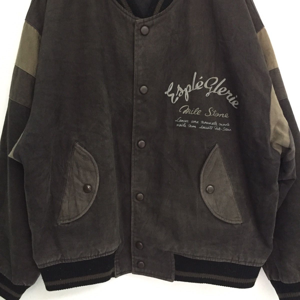 Japanese Brand Men’s Collection MILE STONE Jacket Big Logo MADE IN JAPAN Size US L / EU 52-54 / 3 - 7 Thumbnail