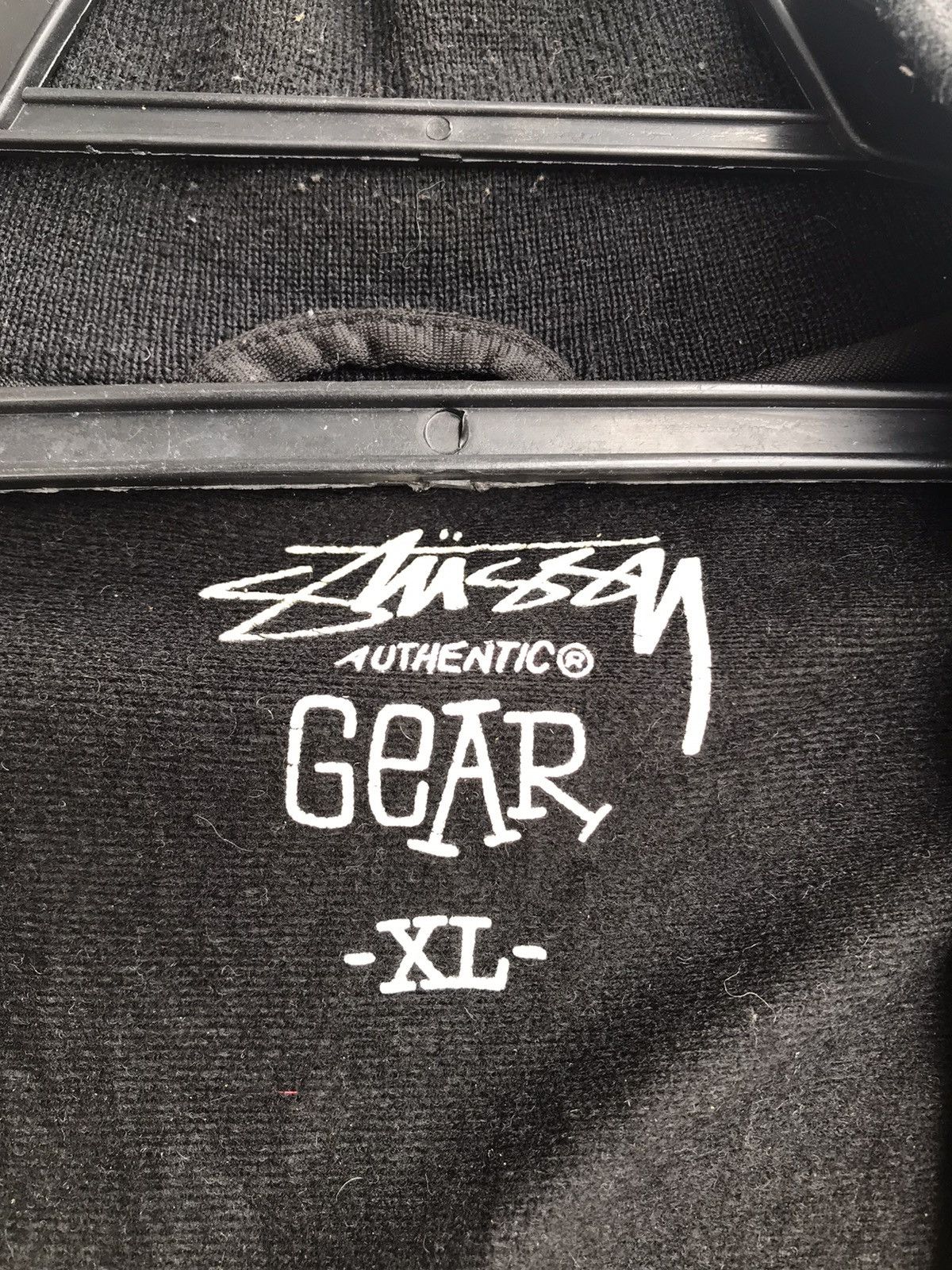 Stussy × Vintage Vtg 90s Stussy crossbones logo track top jacket Size US XL / EU 56 / 4 - 7 Thumbnail