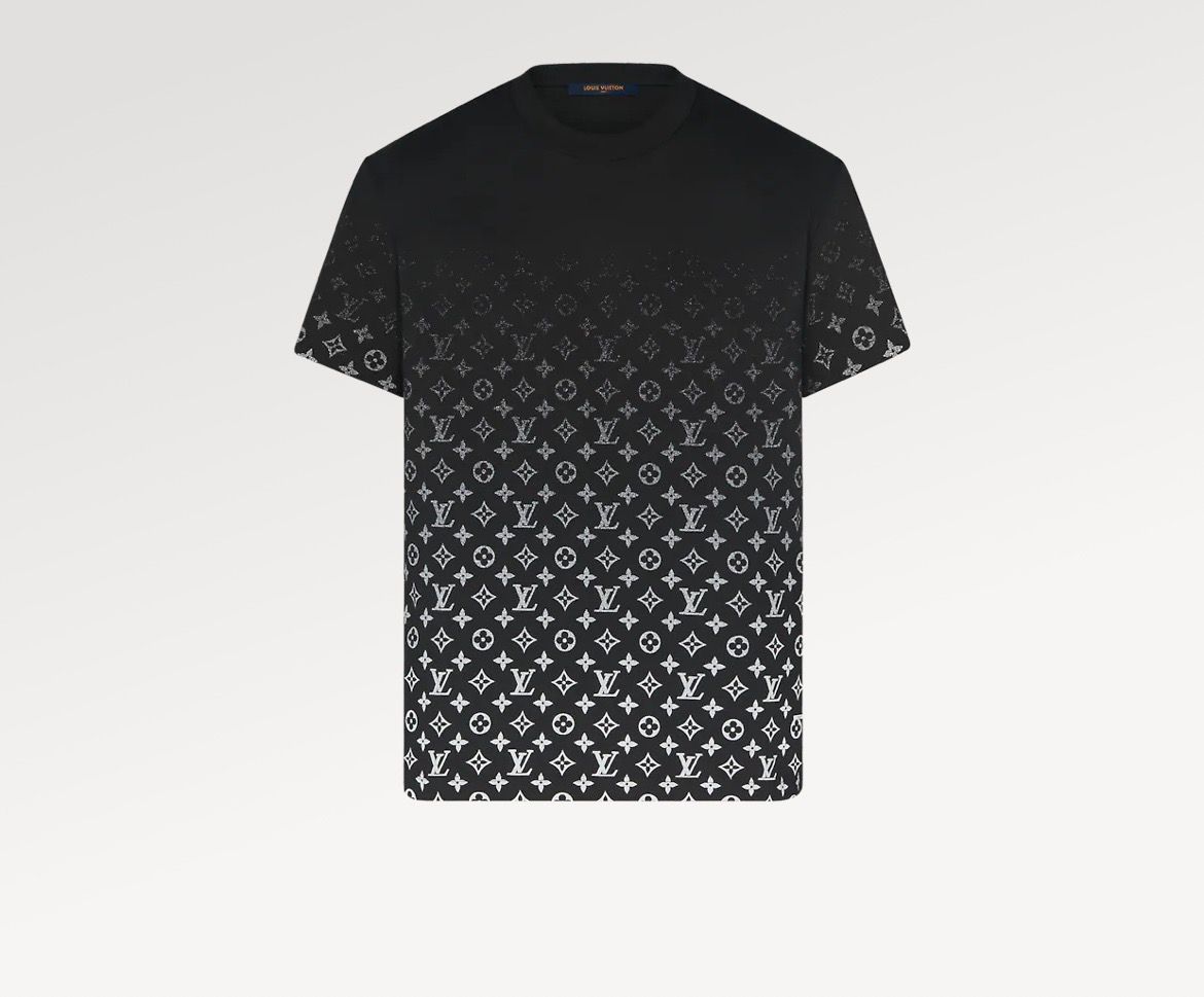 LOUIS VUITTON X Virgil Abloh Monogram Gradient T-Shirt Black Size