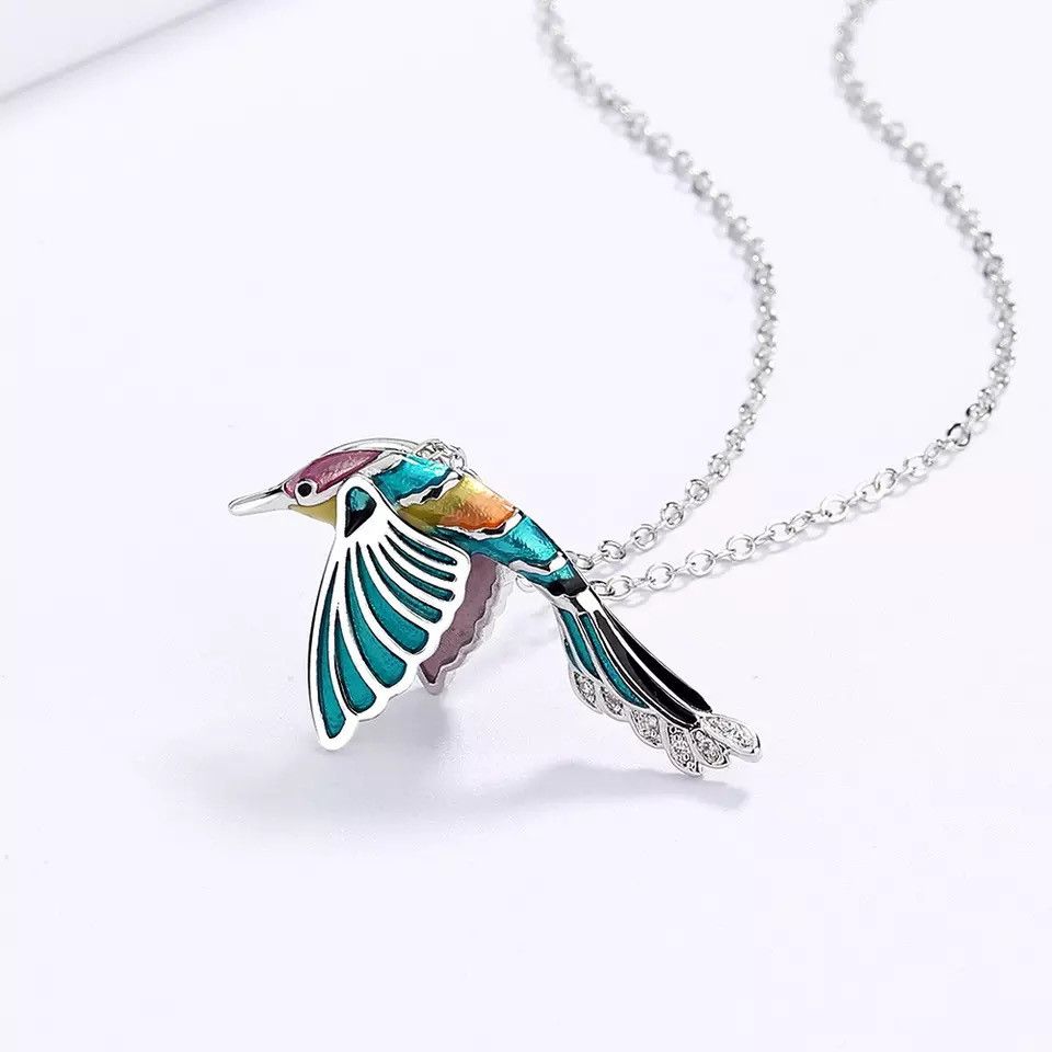 Jewelry Creative Hummingbird Pendant Necklace Size ONE SIZE - 3 Thumbnail