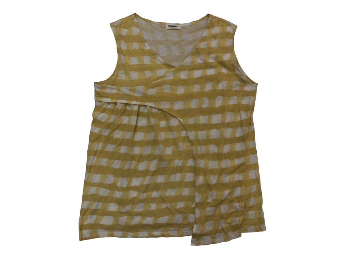 Issey Miyake × Japanese Brand Issey Miyake Plantation shirt white yellow Size S / US 4 / IT 40 - 1 Thumbnail