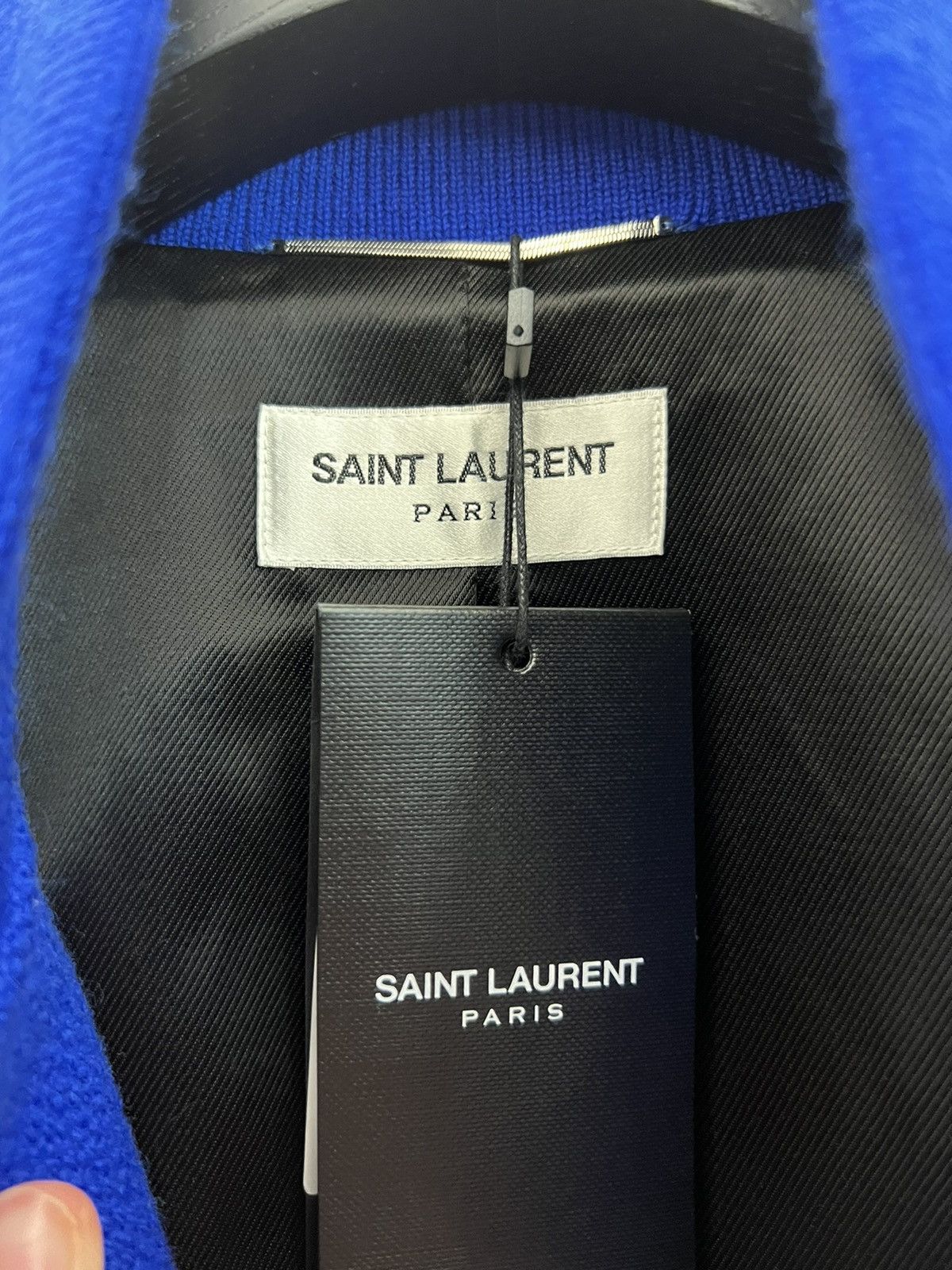Saint Laurent Paris 🫐RARE🫐Saint Laurent Teddy Bomber Jacket in Blue Size US S / EU 44-46 / 1 - 3 Thumbnail