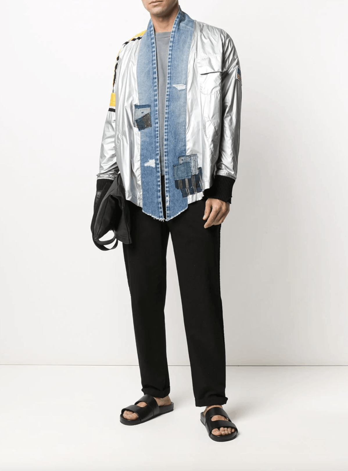 Greg Lauren NWT $1.25k GREG LAUREN RACING KIMONO Jacket indigo boro Size US S / EU 44-46 / 1 - 12 Thumbnail