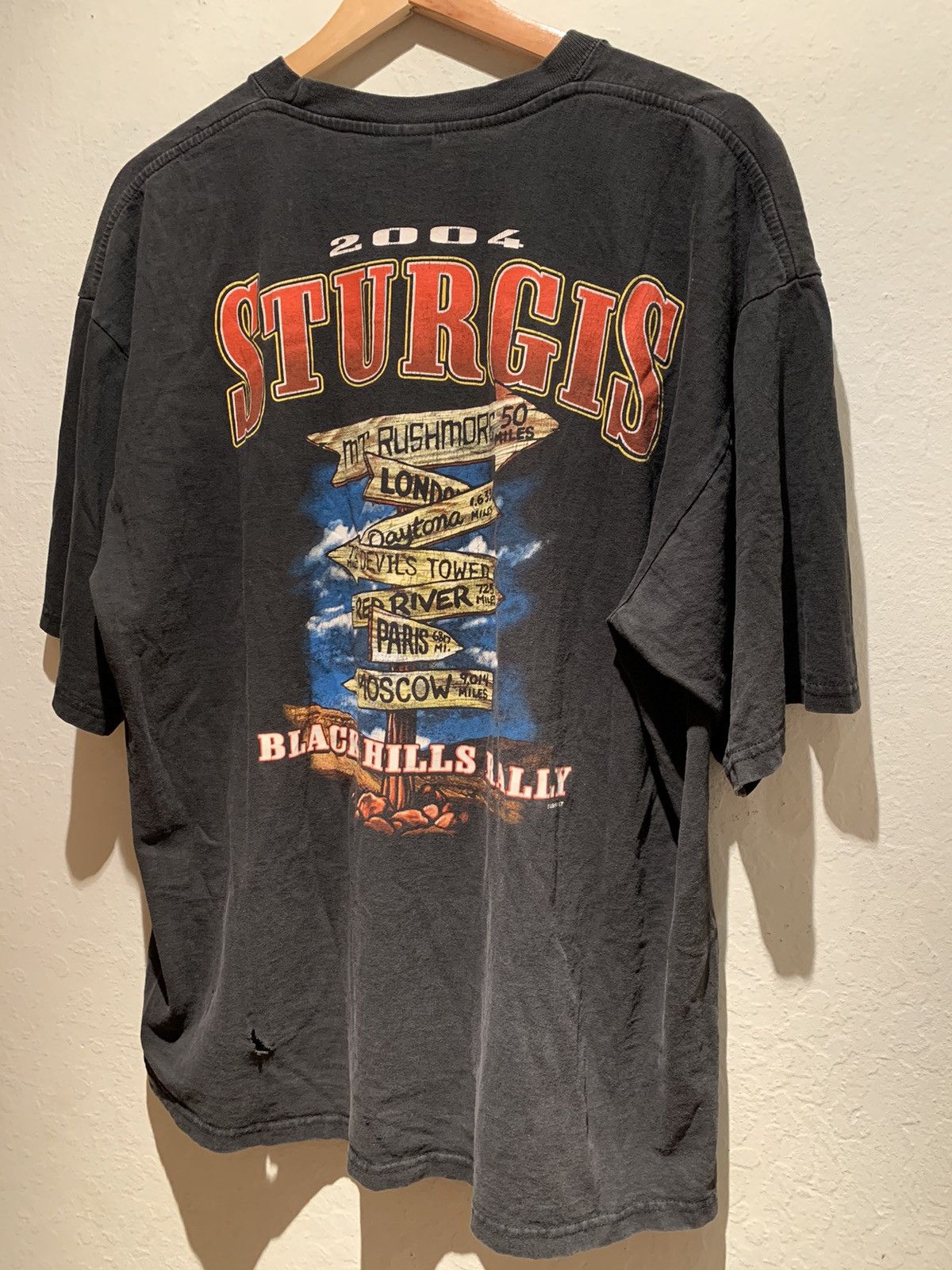 Other × Vintage RARE Vintage 2004 Sturgis Black Hills Motorcycle Biker Shirt Size US XL / EU 56 / 4 - 2 Thumbnail