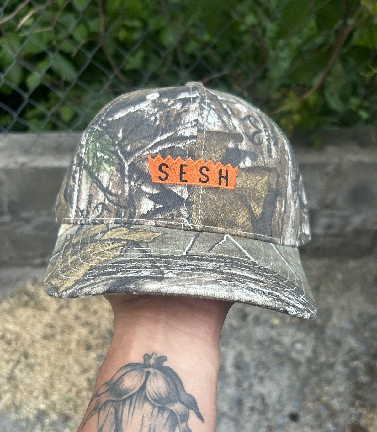 Team Sesh Bones Trucker Hat good RARE