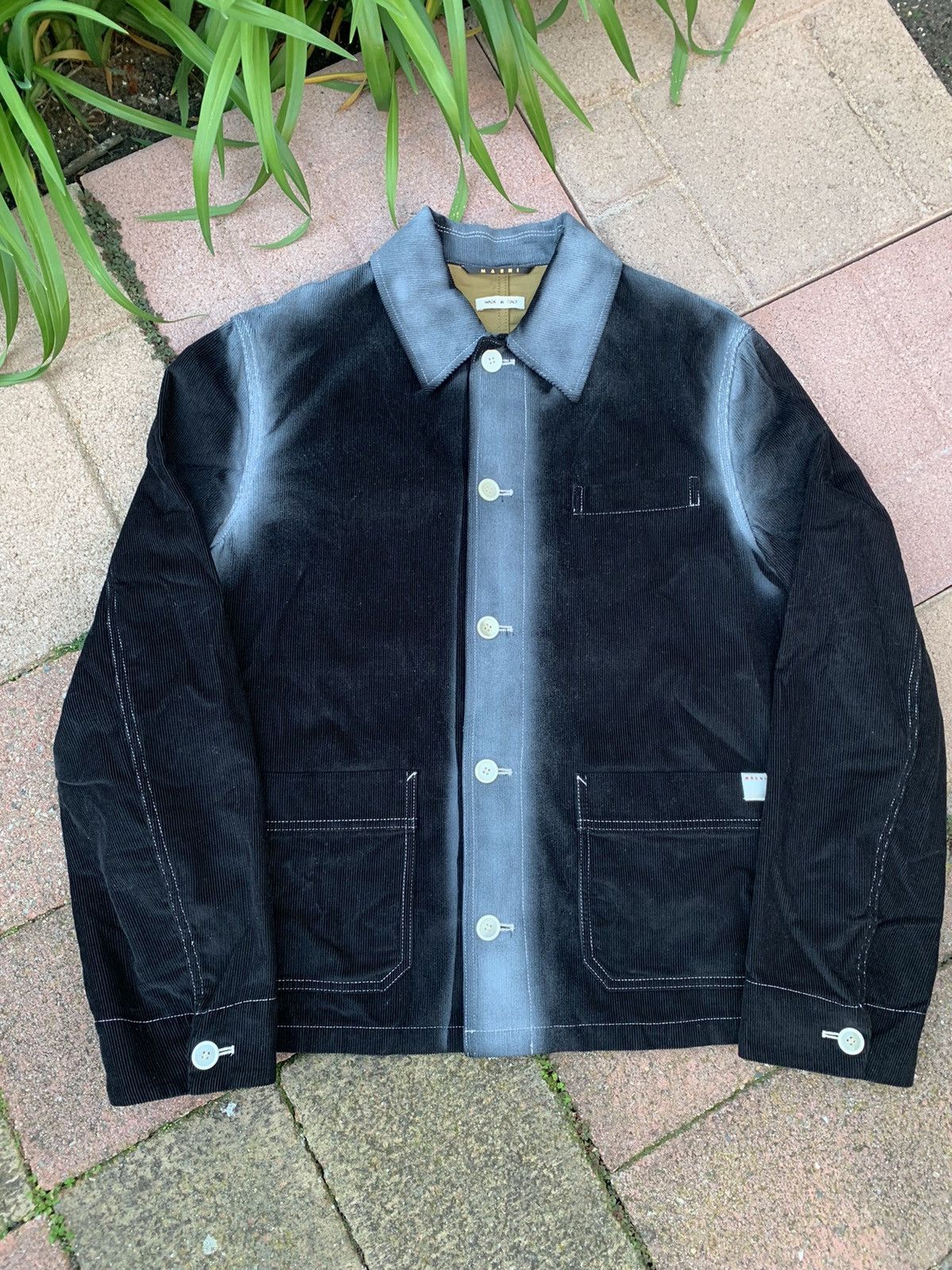 Pre-owned Marni Grail  Gradient Corduroy Fade Jacket In Multicolor