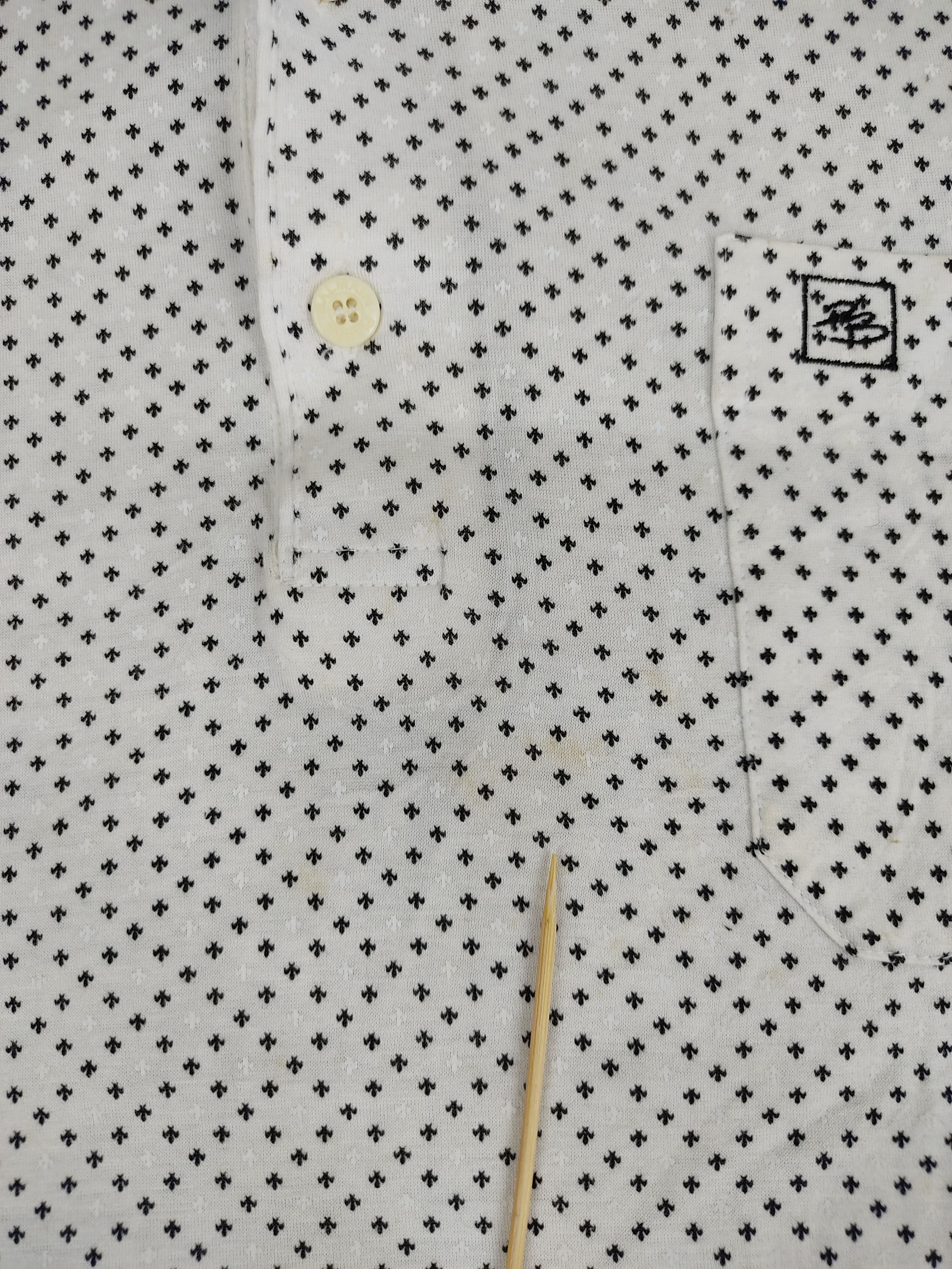 Pierre Balmain Pierre Balmain Paris Polo Polka Dot Single Pocket Tee Size US L / EU 52-54 / 3 - 7 Thumbnail