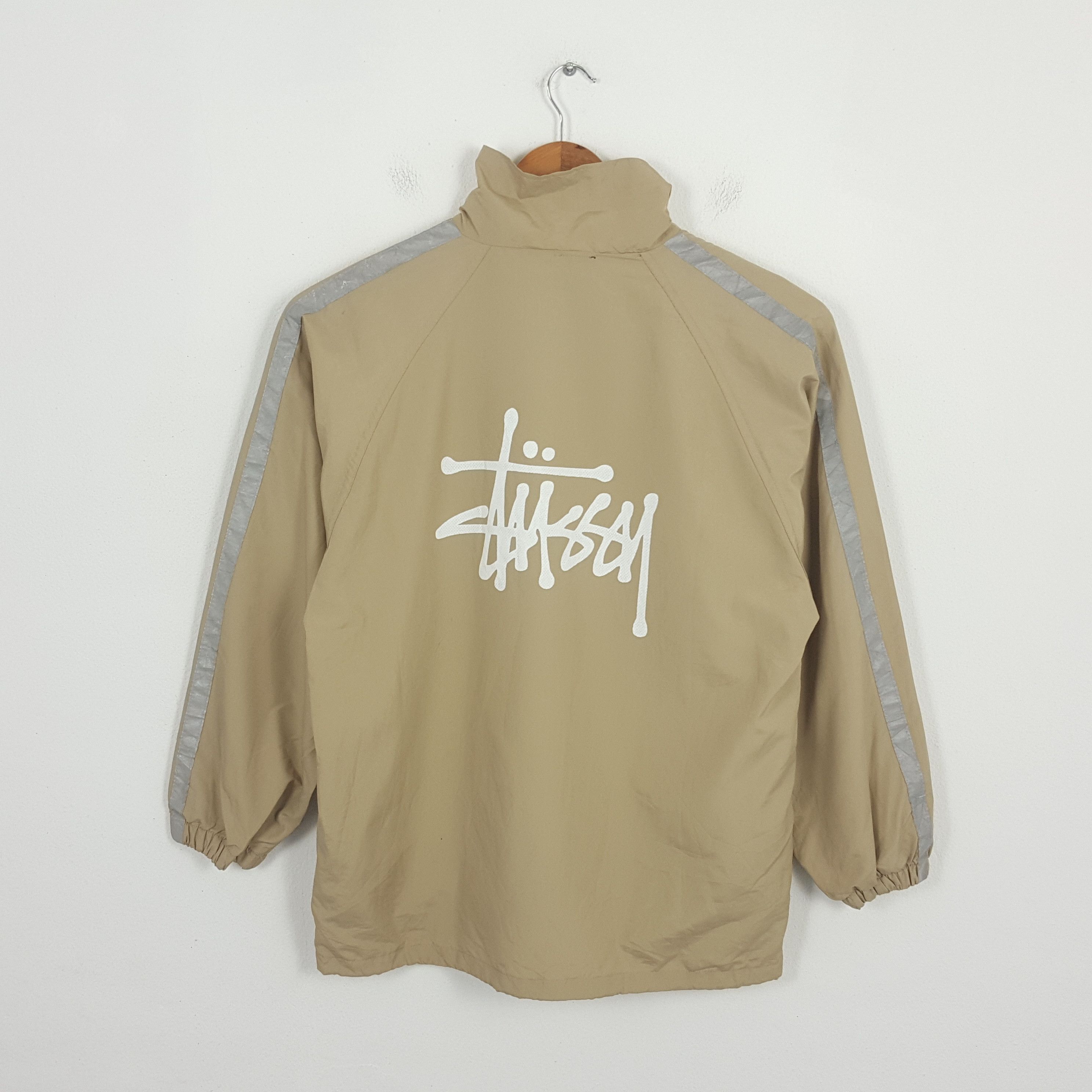 Stussy × Vintage Vintage STUSSY Streetwear Big Logo Design Windbreaker Jacket Size US XL / EU 56 / 4 - 1 Thumbnail