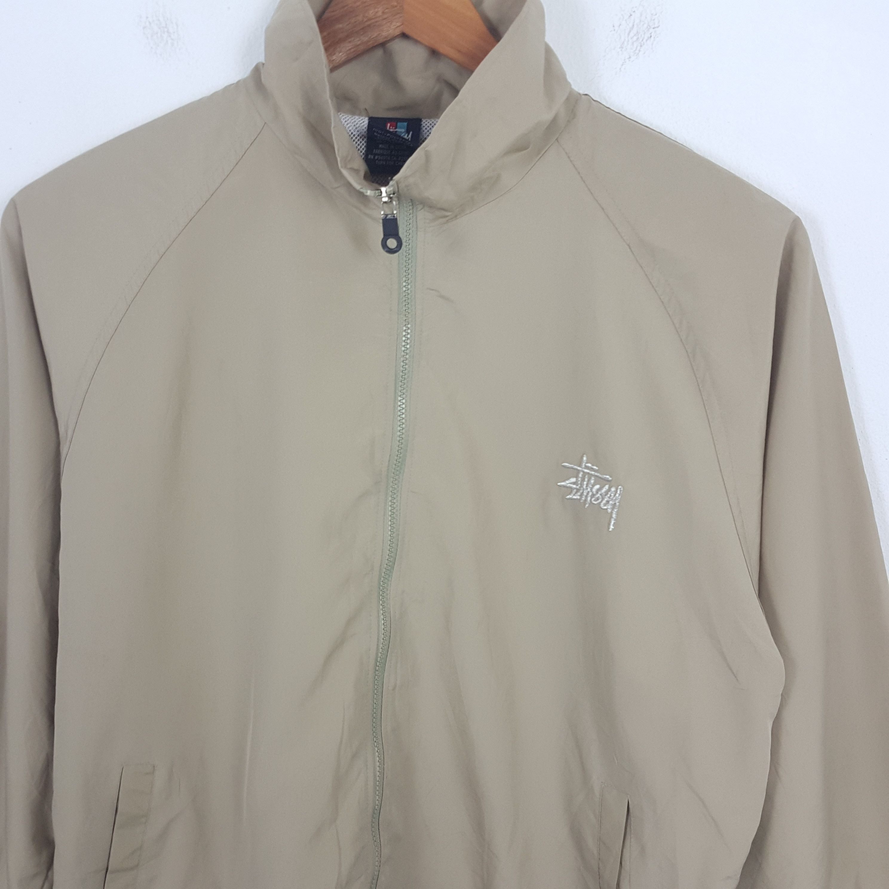 Stussy × Vintage Vintage STUSSY Streetwear Big Logo Design Windbreaker Jacket Size US XL / EU 56 / 4 - 4 Thumbnail