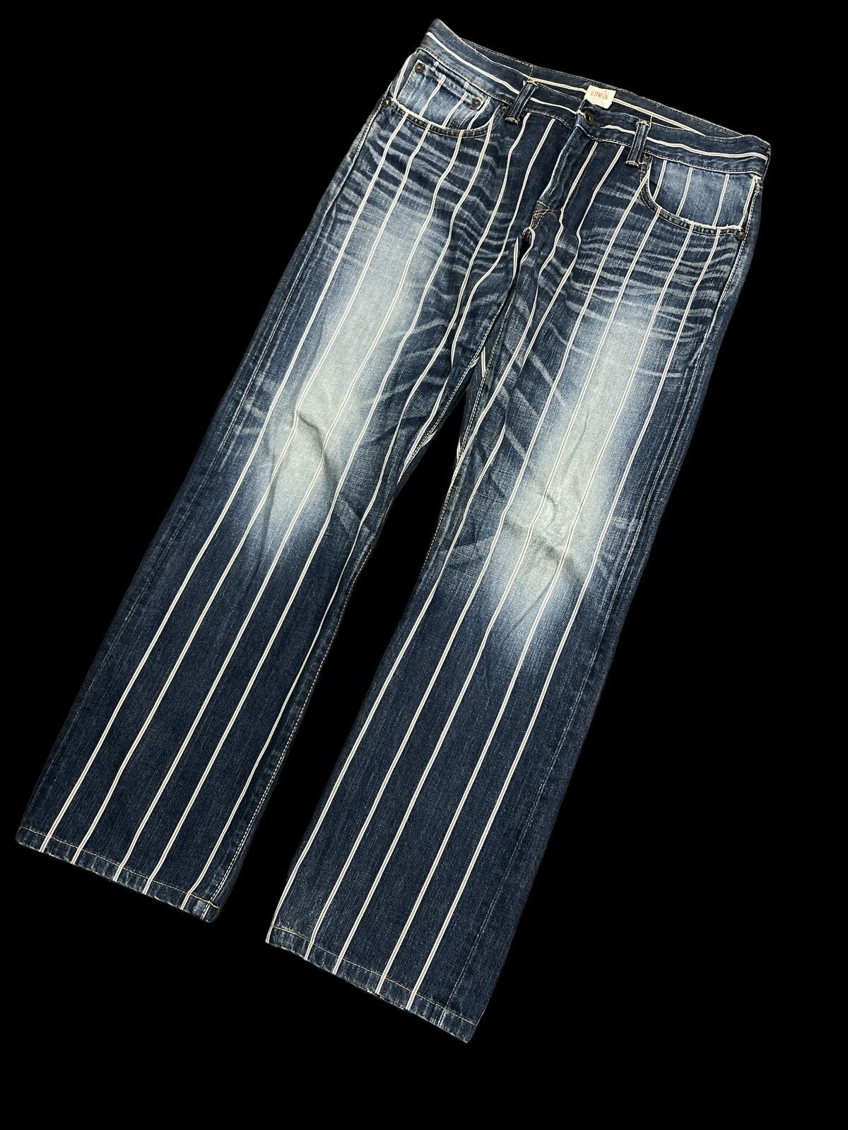 Japanese Brand RARE💥EDWIN 505Z SALVAGE DISTRESSED DENIM PANT Size US 31 - 4 Thumbnail