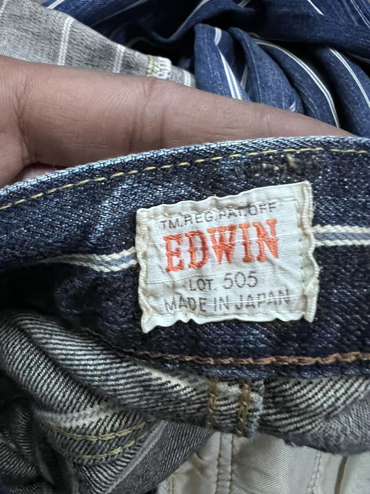 Japanese Brand RARE💥EDWIN 505Z SALVAGE DISTRESSED DENIM PANT Size US 31 - 9 Thumbnail