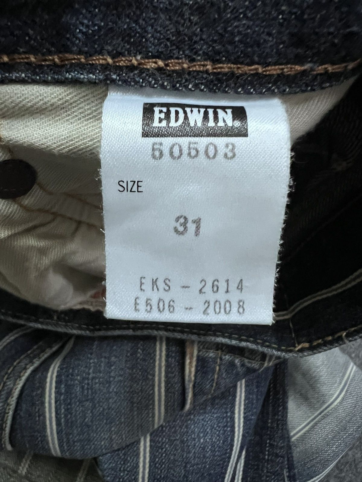 Japanese Brand RARE💥EDWIN 505Z SALVAGE DISTRESSED DENIM PANT Size US 31 - 10 Thumbnail
