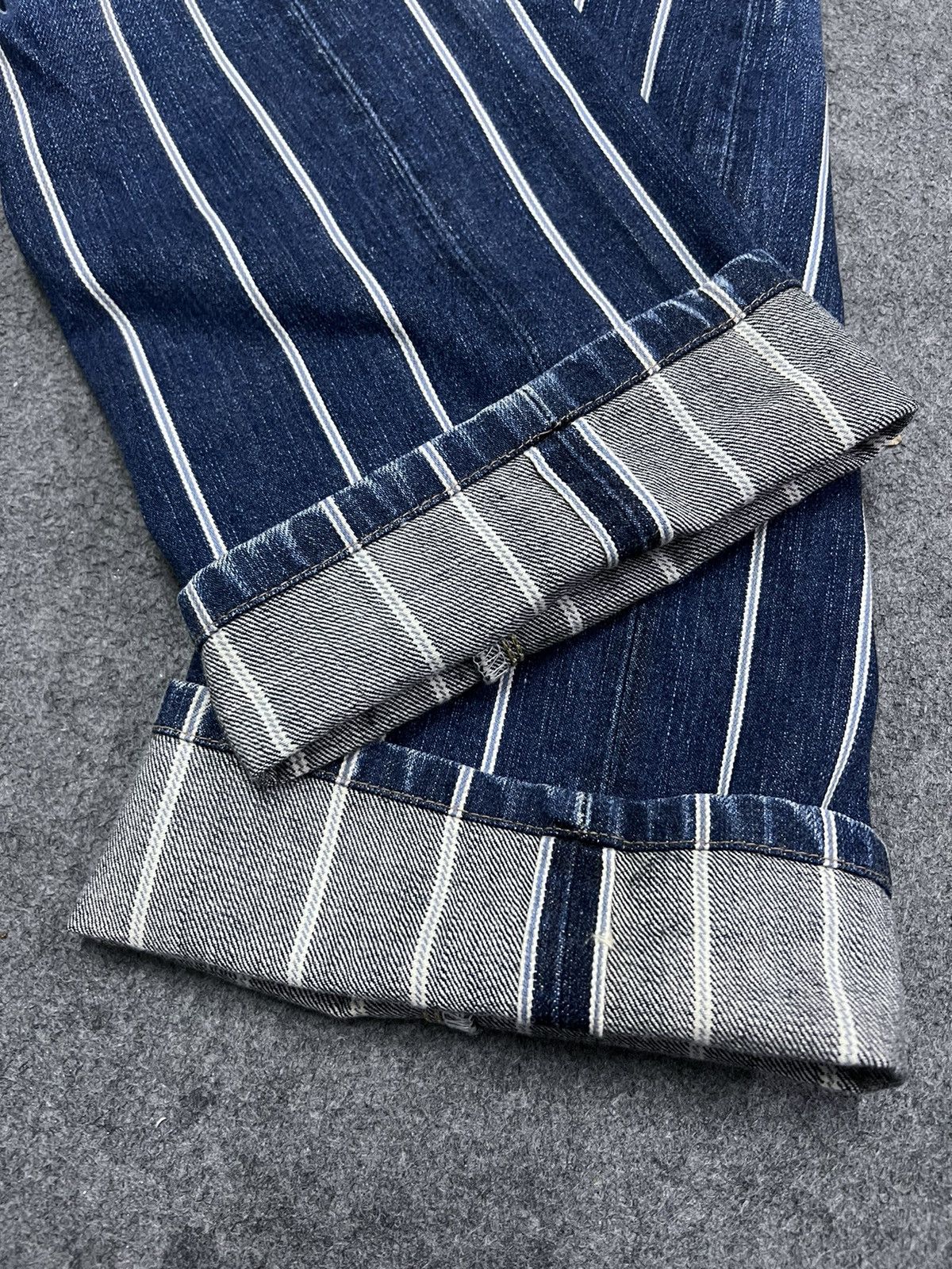 Japanese Brand RARE💥EDWIN 505Z SALVAGE DISTRESSED DENIM PANT Size US 31 - 7 Thumbnail