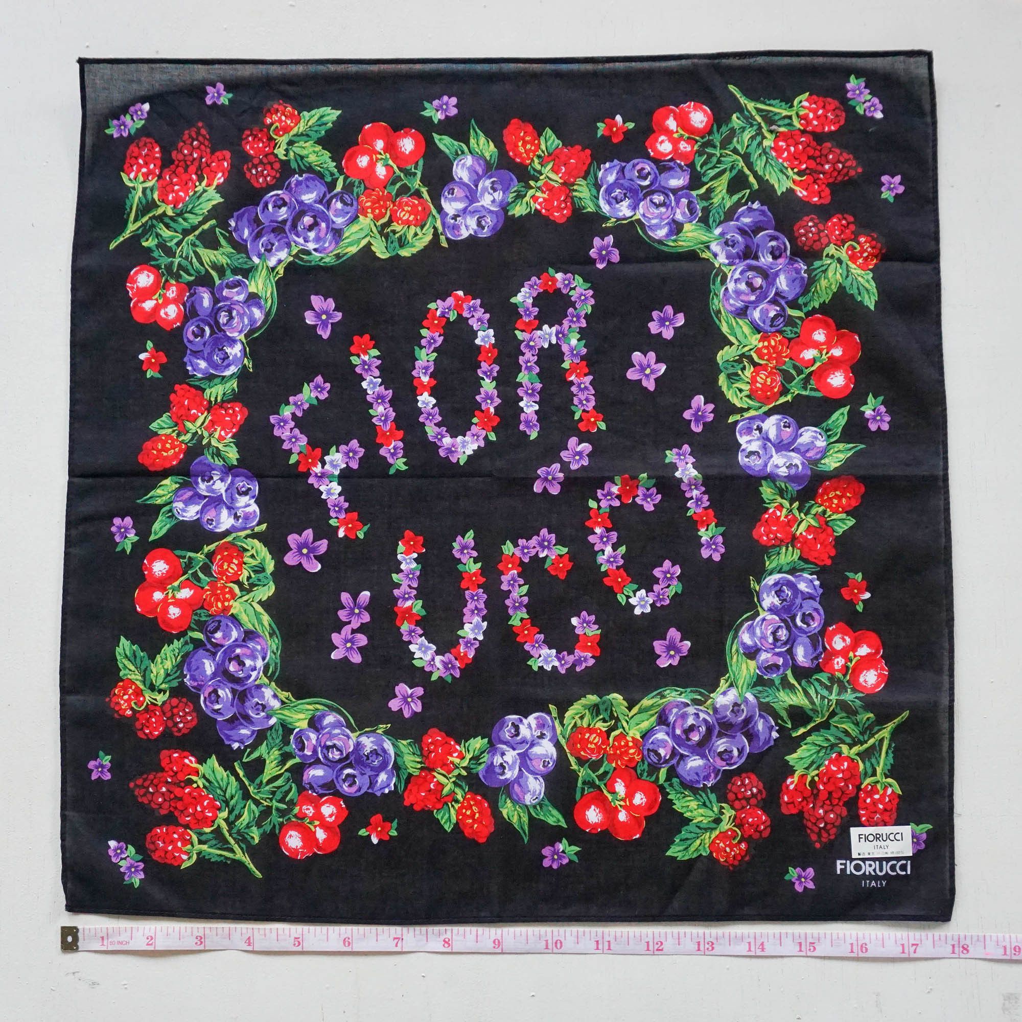 Fiorucci FIORUCCI Berries & Flowers Design Handkerchief Size ONE SIZE - 4 Thumbnail