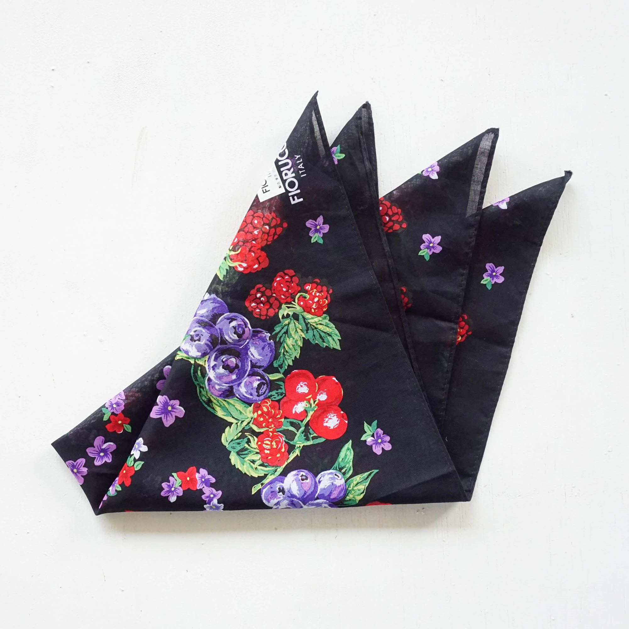 Fiorucci FIORUCCI Berries & Flowers Design Handkerchief Size ONE SIZE - 2 Thumbnail