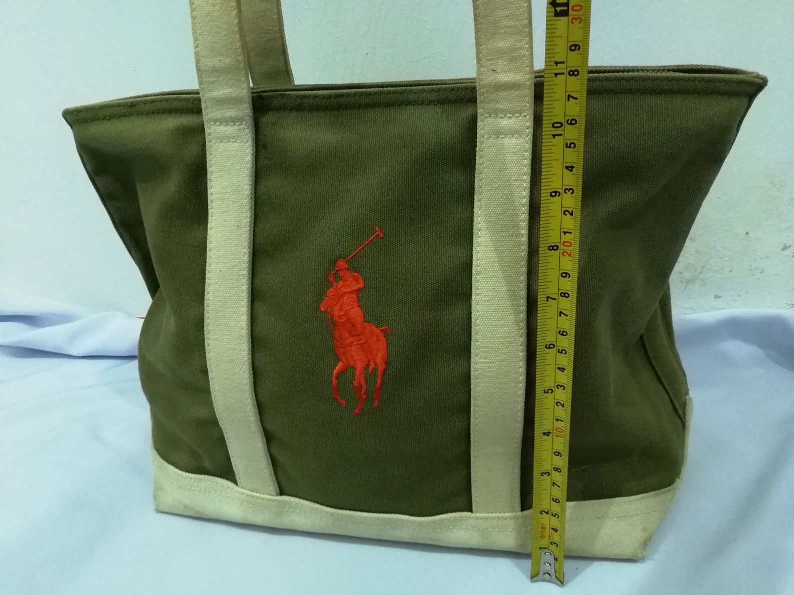 Polo Ralph Lauren Polo Sport Tote Bag Big Pony Canvas Leather Handle Size ONE SIZE - 4 Thumbnail