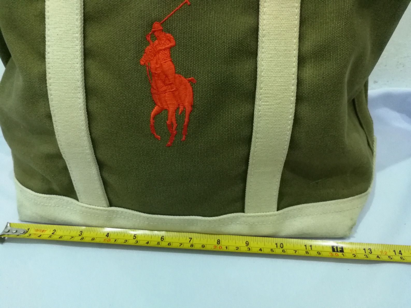 Polo Ralph Lauren Polo Sport Tote Bag Big Pony Canvas Leather Handle Size ONE SIZE - 3 Thumbnail