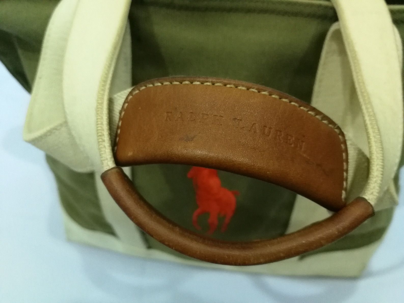 Polo Ralph Lauren Polo Sport Tote Bag Big Pony Canvas Leather Handle Size ONE SIZE - 6 Thumbnail