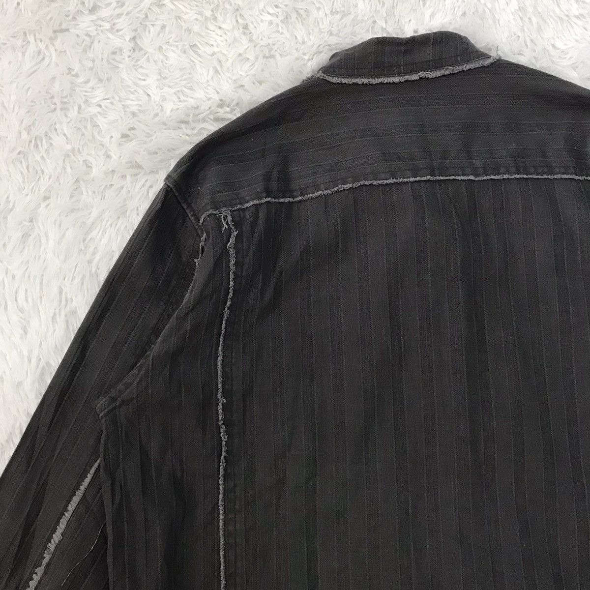 Japanese Brand Cutting Distress Create Barefoot Snap Button Jacket Size US L / EU 52-54 / 3 - 13 Thumbnail