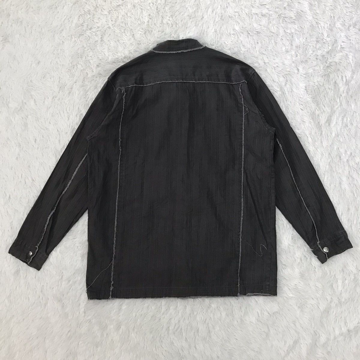 Japanese Brand Cutting Distress Create Barefoot Snap Button Jacket Size US L / EU 52-54 / 3 - 9 Thumbnail