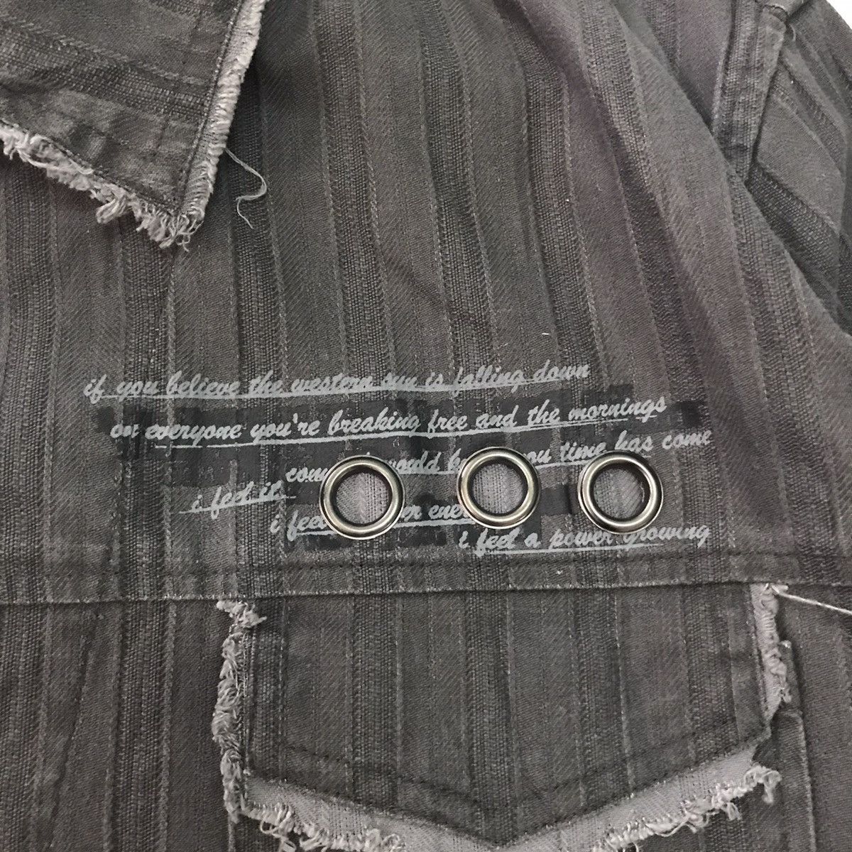 Japanese Brand Cutting Distress Create Barefoot Snap Button Jacket Size US L / EU 52-54 / 3 - 7 Thumbnail