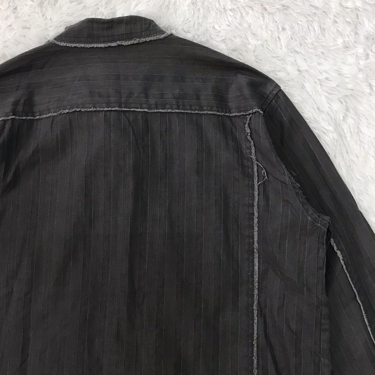 Japanese Brand Cutting Distress Create Barefoot Snap Button Jacket Size US L / EU 52-54 / 3 - 12 Thumbnail