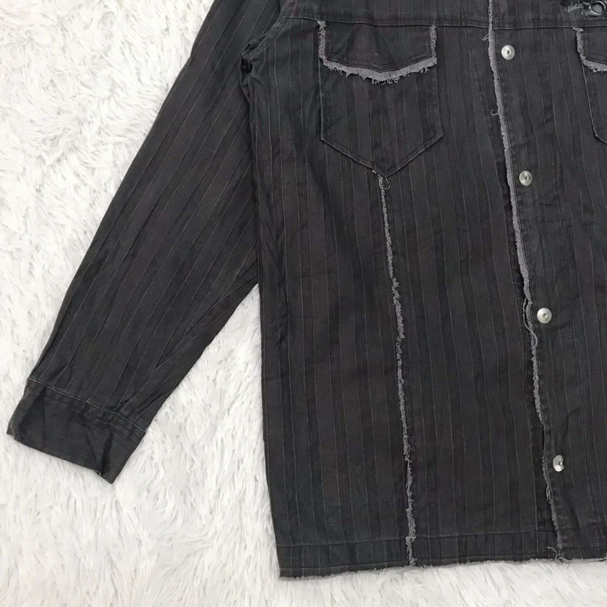 Japanese Brand Cutting Distress Create Barefoot Snap Button Jacket Size US L / EU 52-54 / 3 - 3 Thumbnail