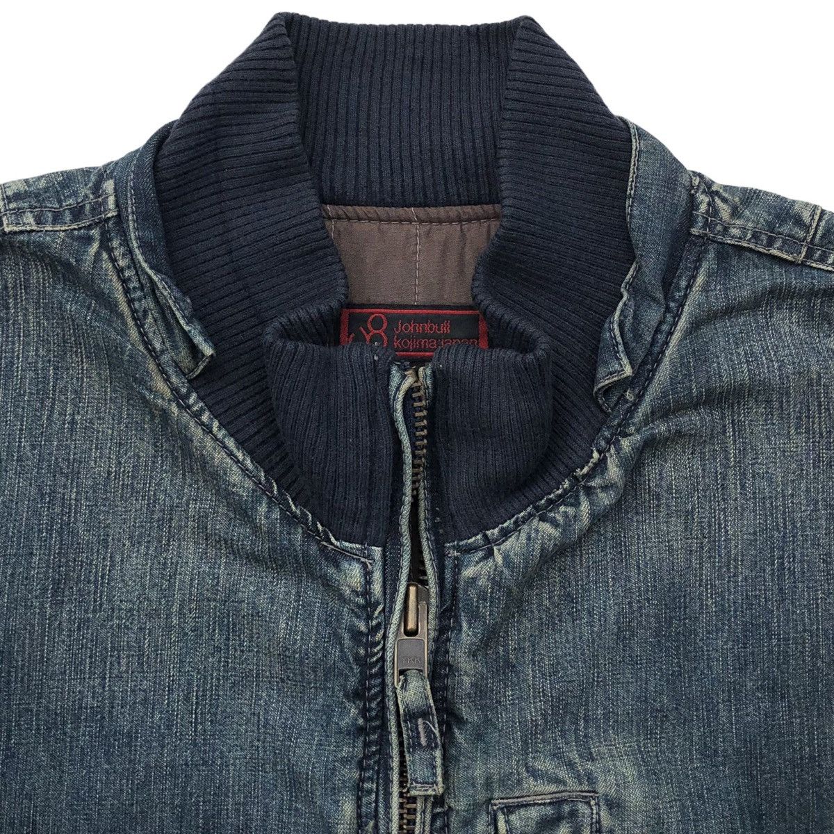 Johnbull Vintage Johnbull Kojima Japan Denim Bomber Jacket Size US L / EU 52-54 / 3 - 6 Thumbnail