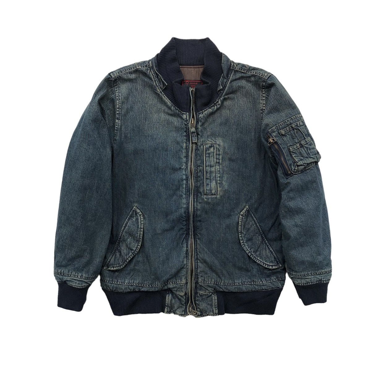 Johnbull Vintage Johnbull Kojima Japan Denim Bomber Jacket Size US L / EU 52-54 / 3 - 3 Thumbnail